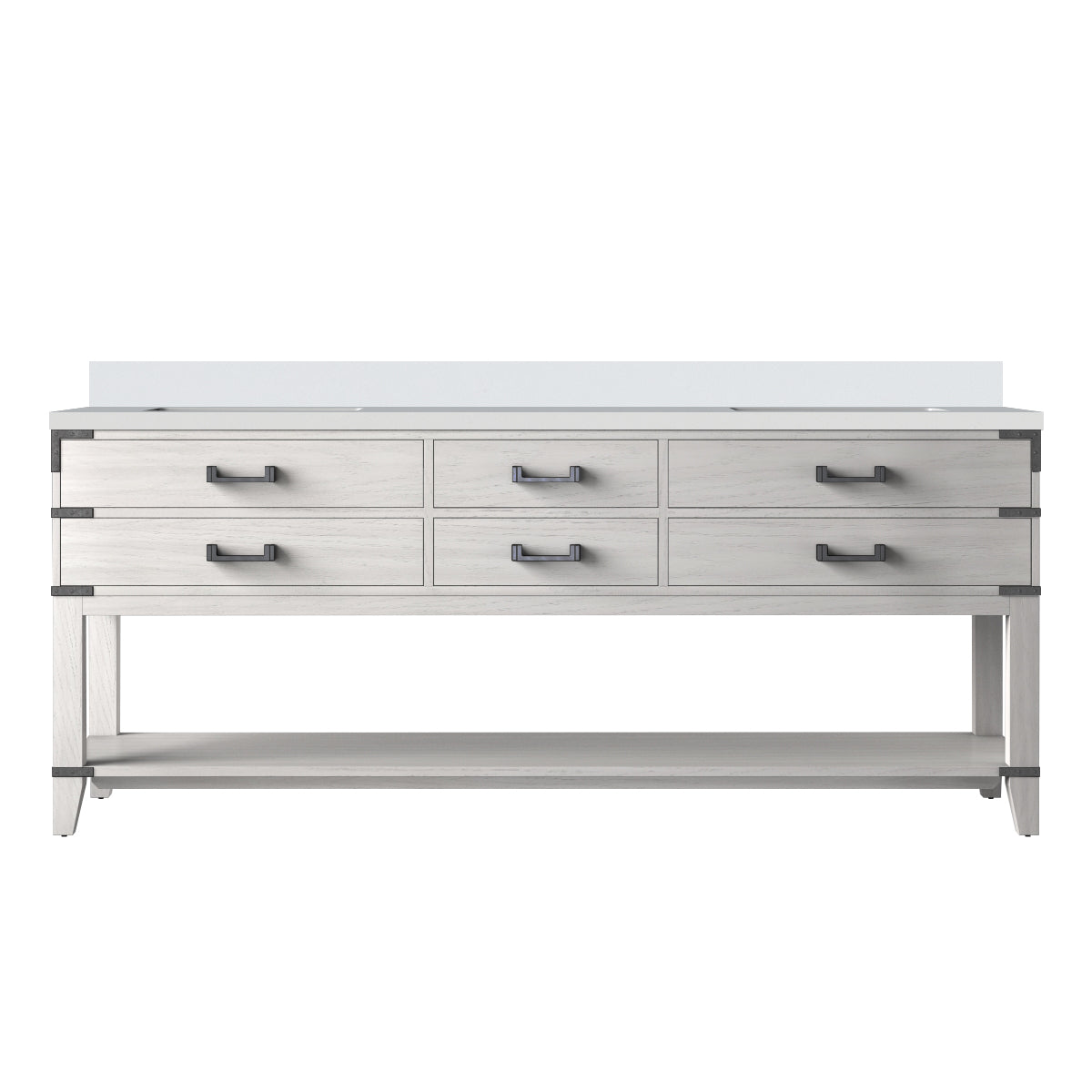 Lexora Norwalk 80 in W x 22 in D Double Bath Vanity