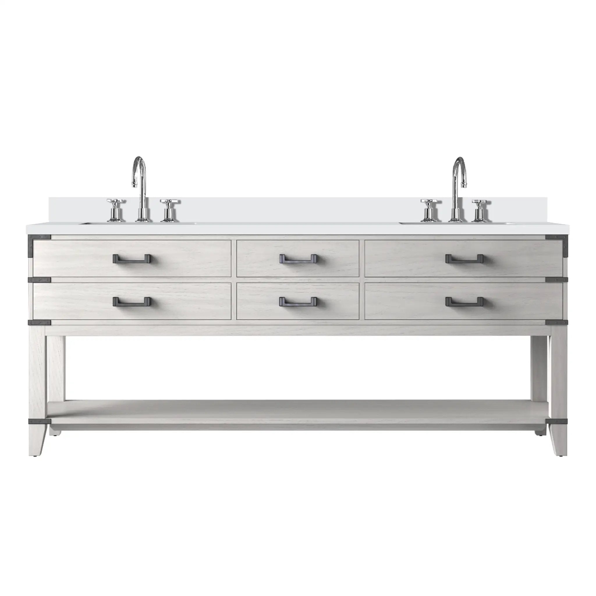 Lexora Norwalk 80 in W x 22 in D Double Bath Vanity by Lexora
