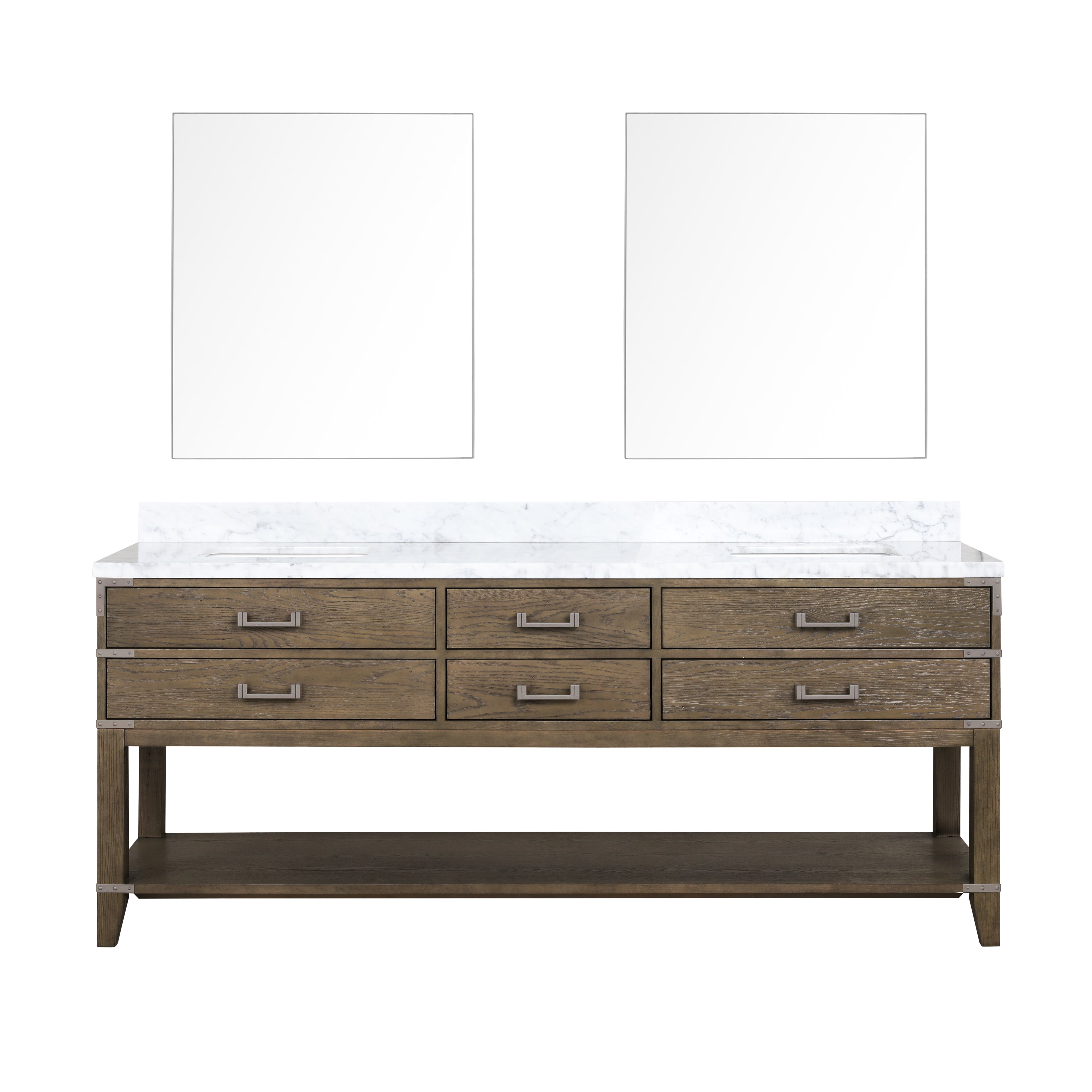 Lexora Norwalk 80 in W x 22 in D Double Bath Vanity