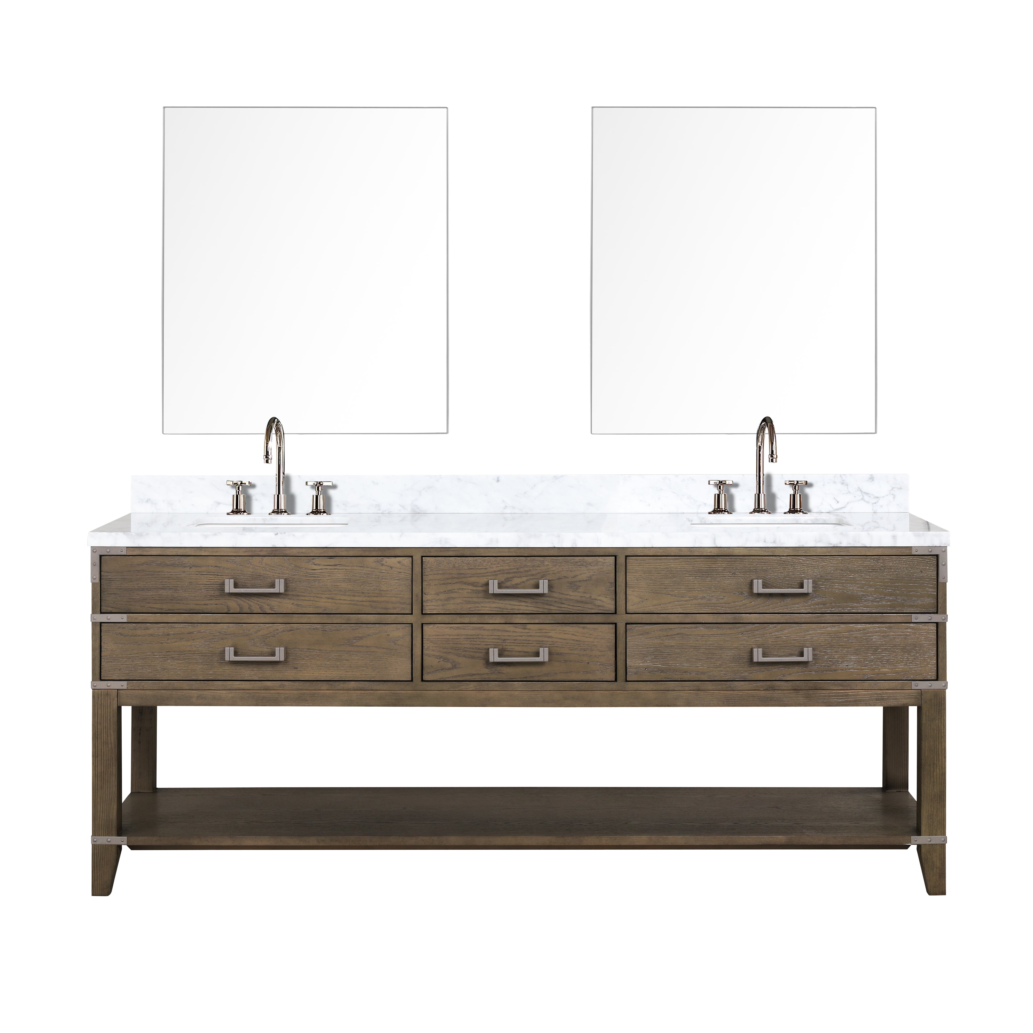 Lexora Norwalk 80 in W x 22 in D Double Bath Vanity