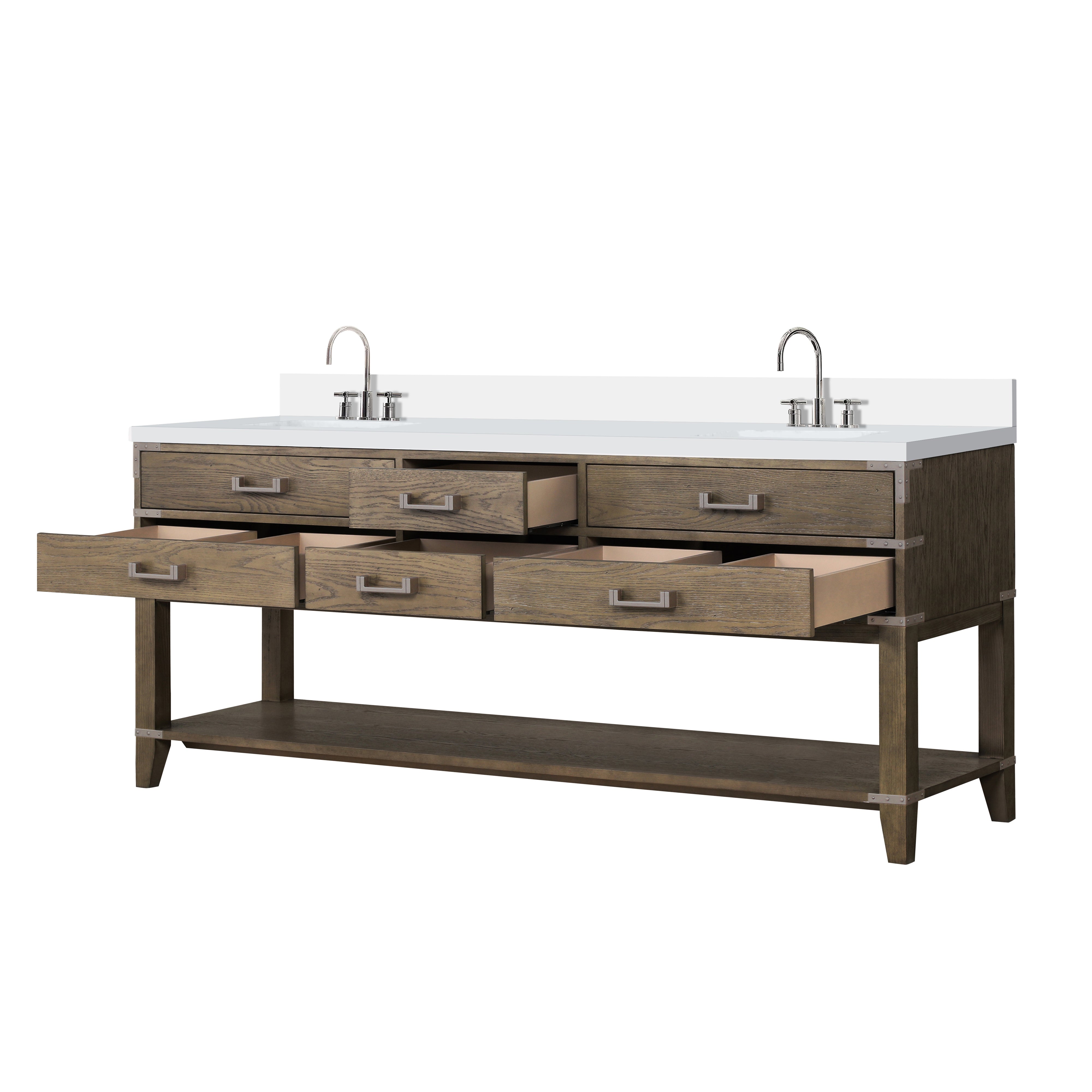 grey oak vanity