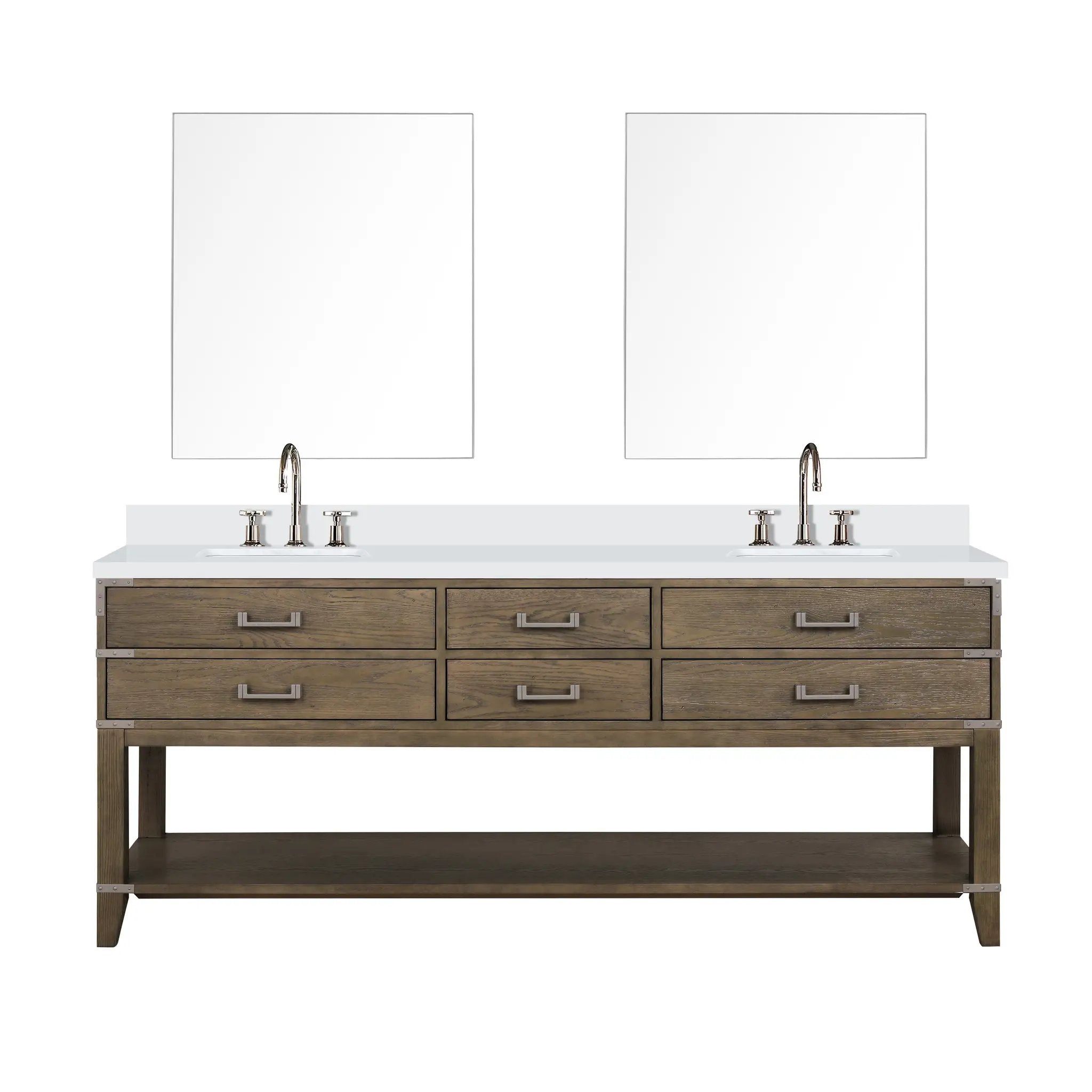 Lexora Norwalk 80 in W x 22 in D Double Bath Vanity by Lexora