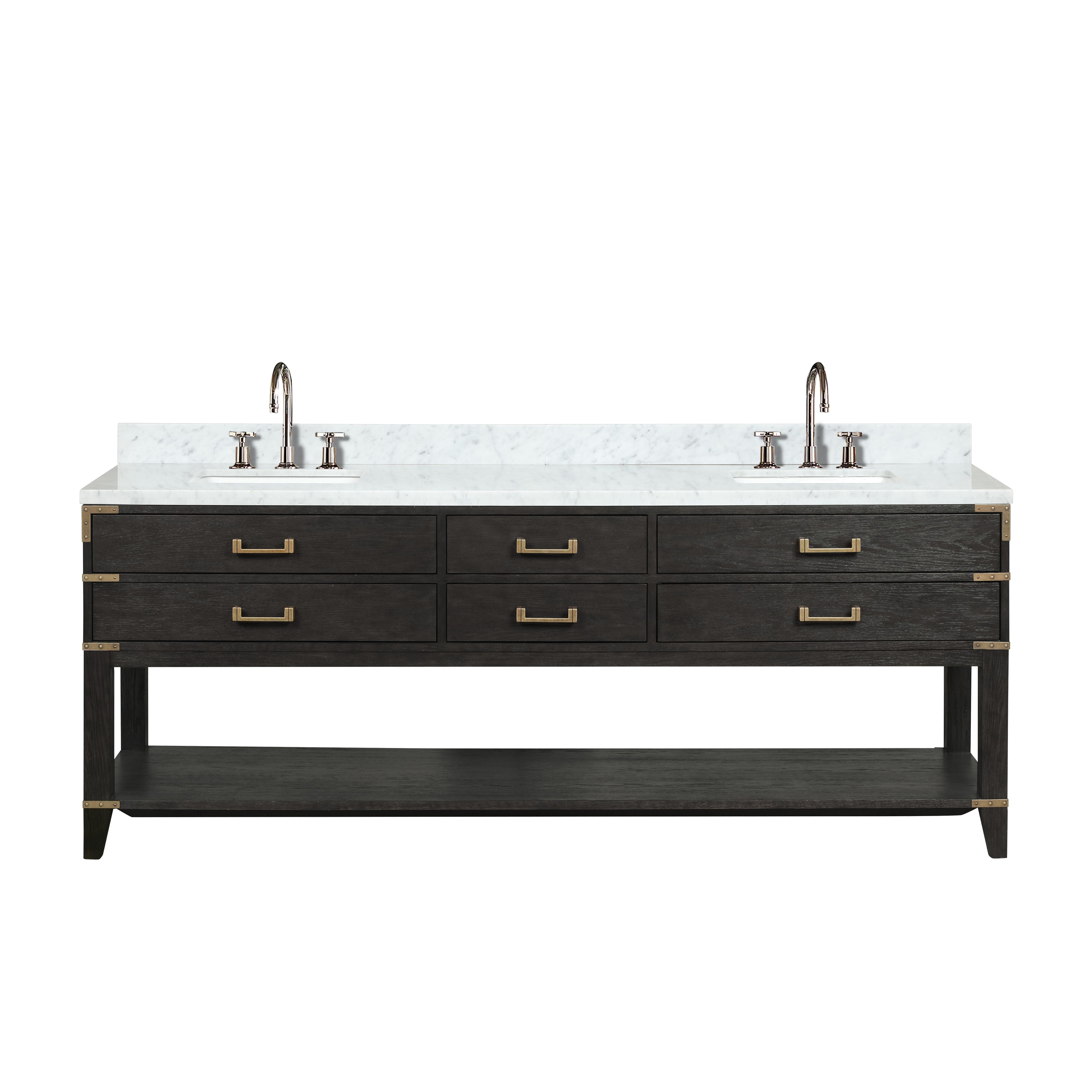 Lexora Norwalk 84 in W x 22 in D Double Bath Vanity