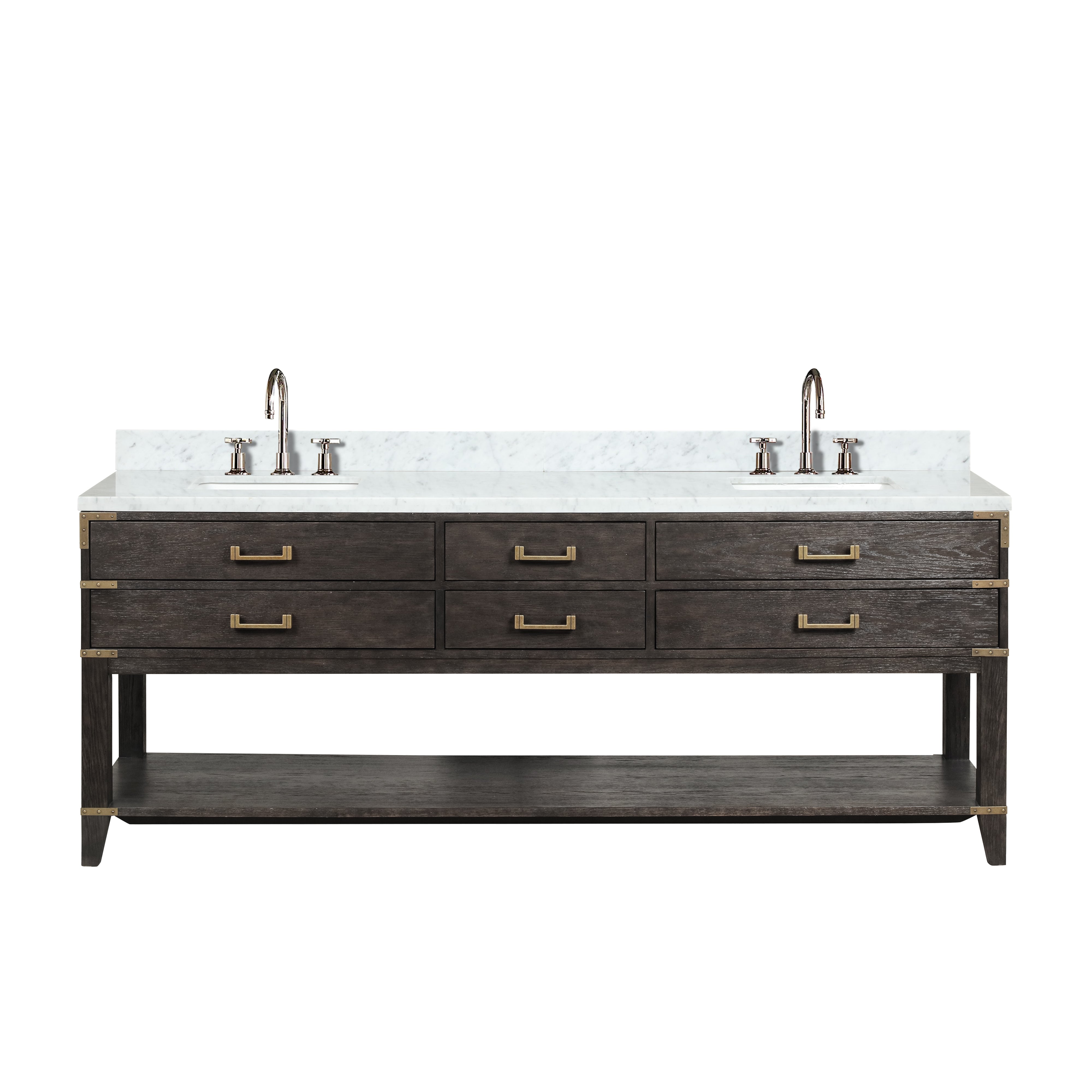 Lexora Norwalk 84 in W x 22 in D Double Bath Vanity