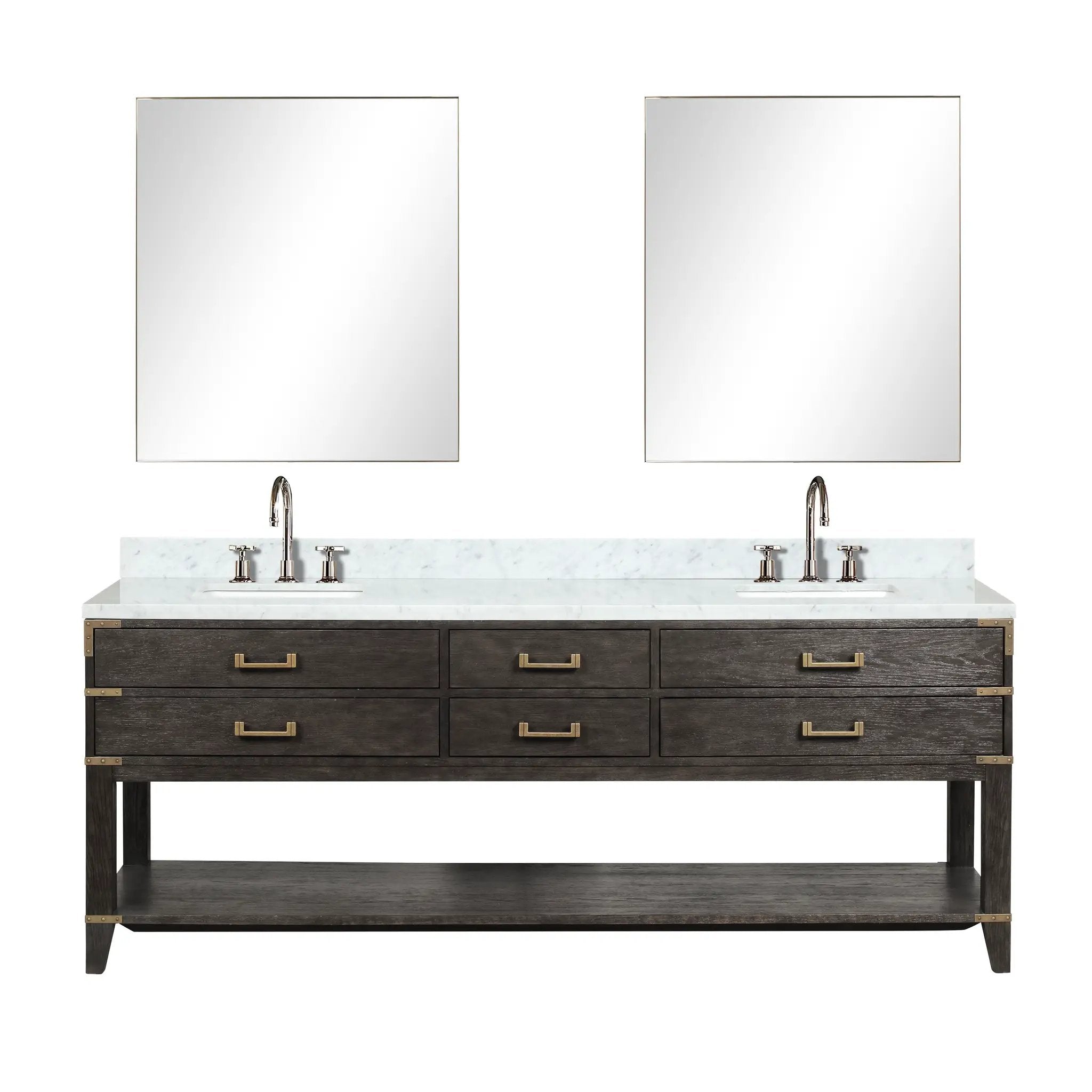 Lexora Norwalk 84 in W x 22 in D Double Bath Vanity by Lexora