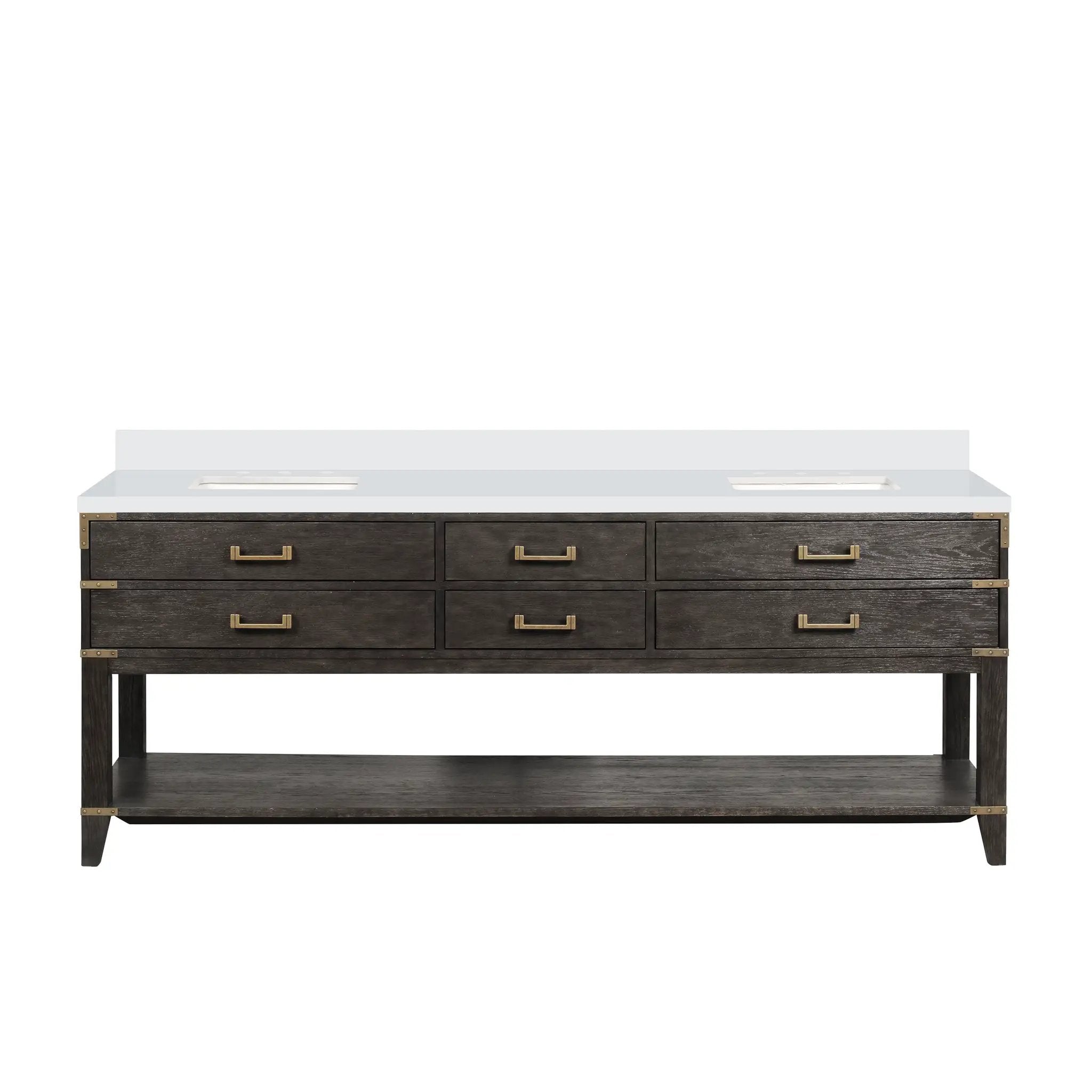 Lexora Norwalk 84 in W x 22 in D Double Bath Vanity by Lexora