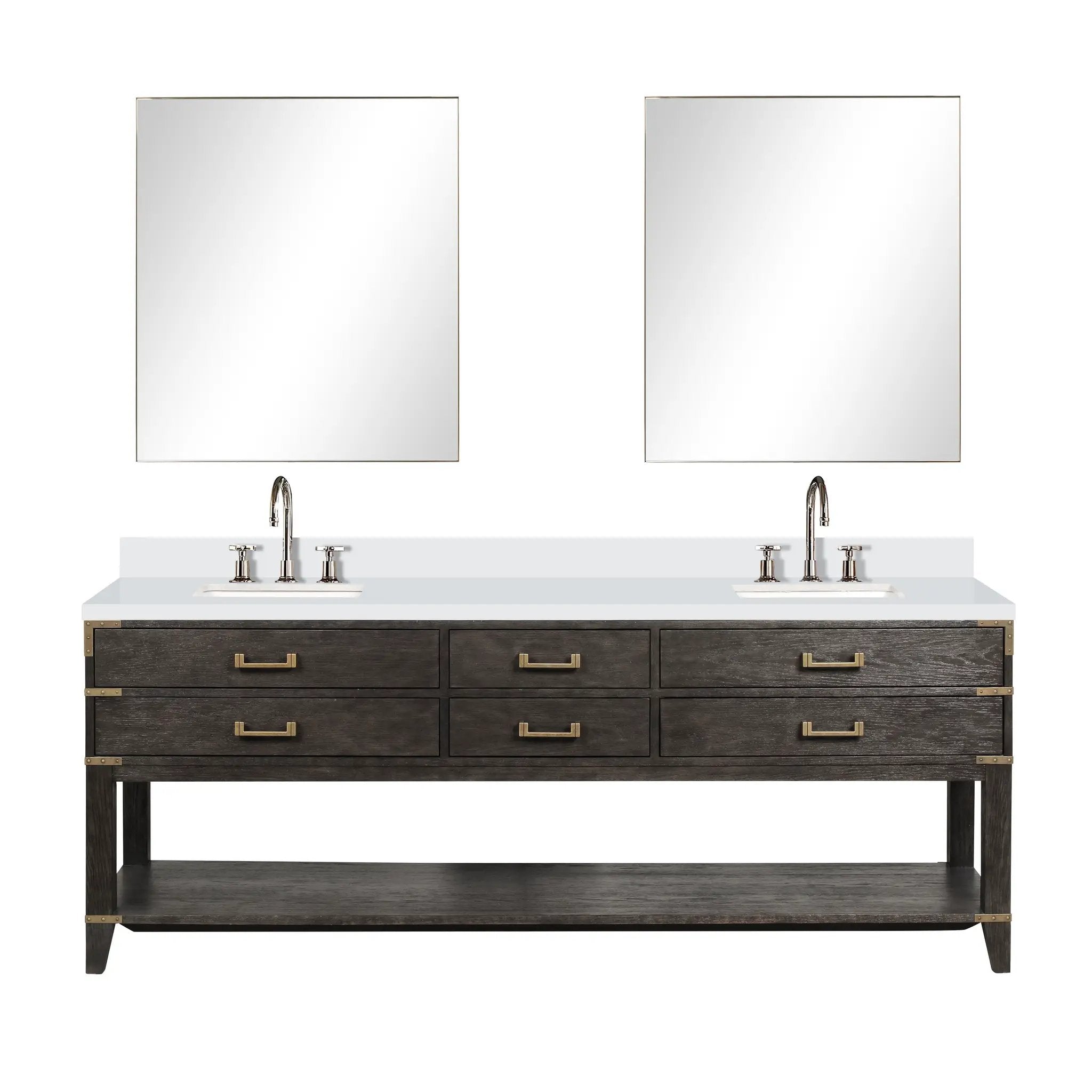 Lexora Norwalk 84 in W x 22 in D Double Bath Vanity by Lexora