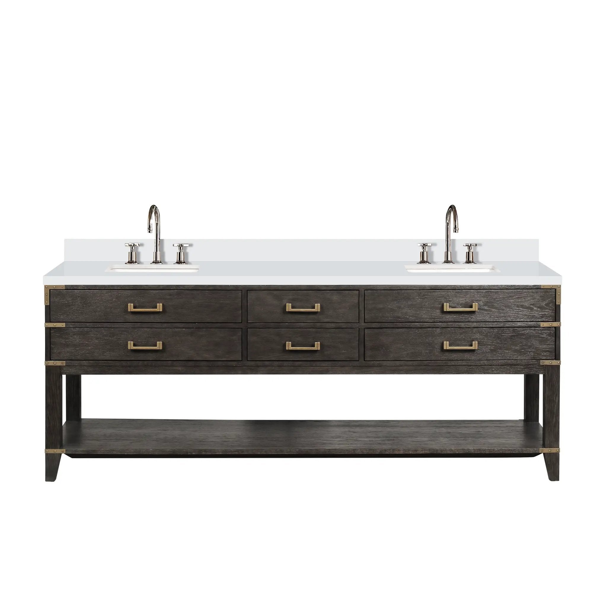 Lexora Norwalk 84 in W x 22 in D Double Bath Vanity by Lexora