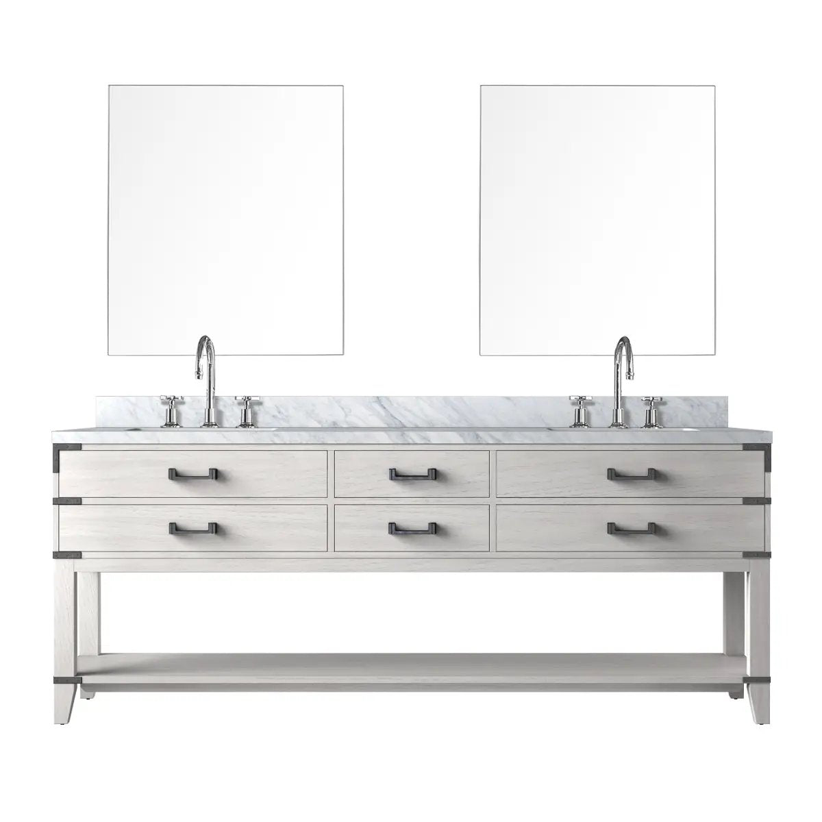 Lexora Norwalk 84 in W x 22 in D Double Bath Vanity by Lexora