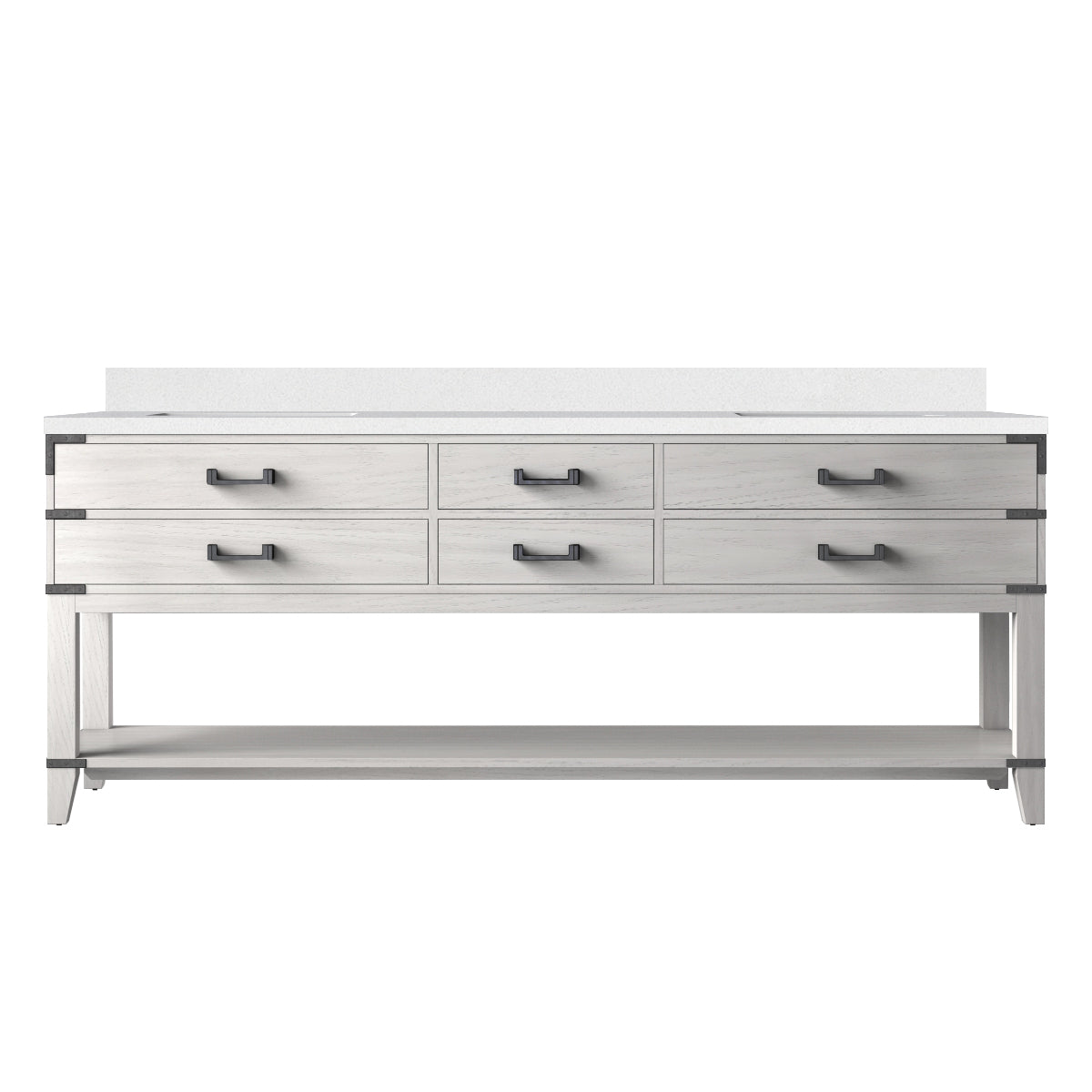 Lexora Norwalk 84 in W x 22 in D Double Bath Vanity