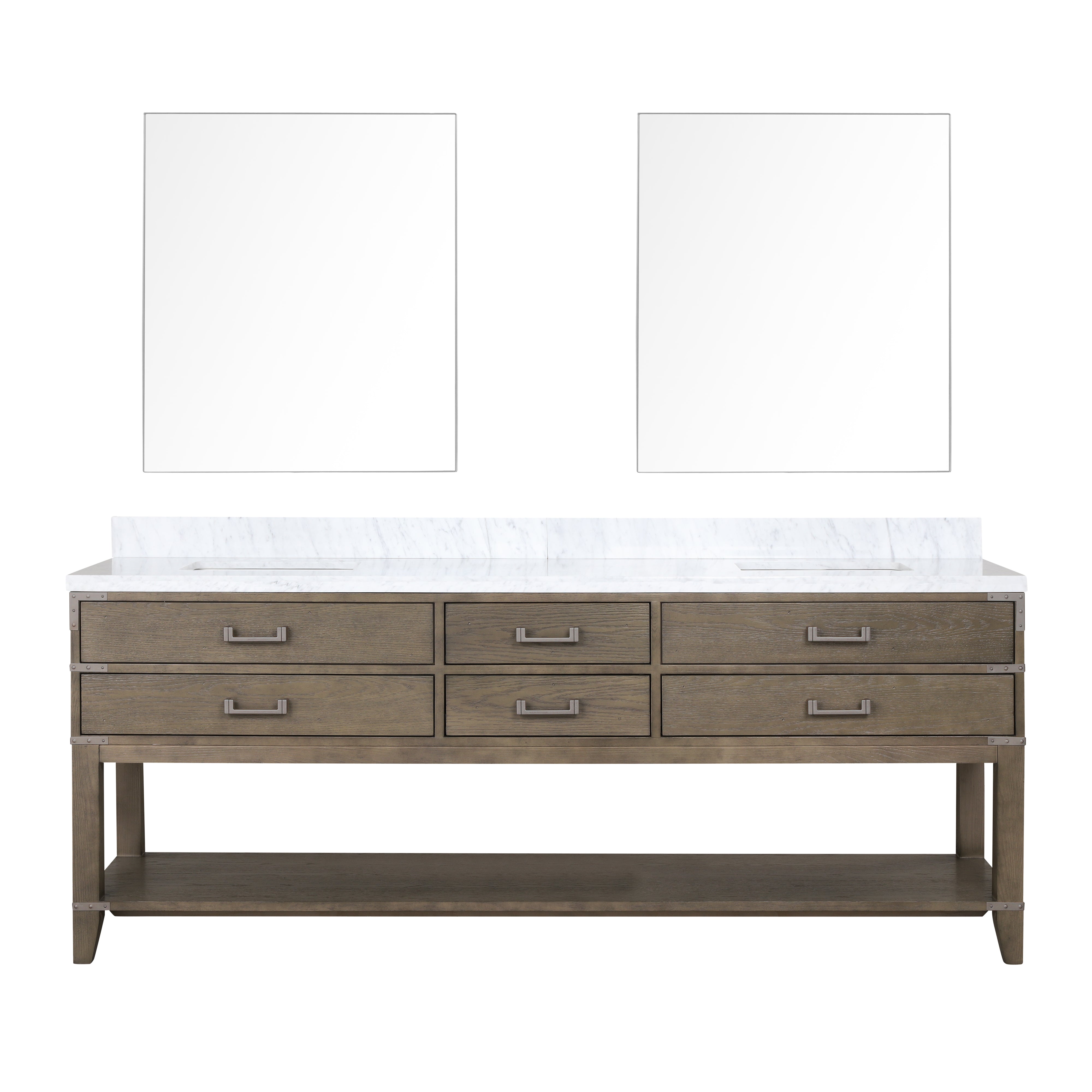 Lexora Norwalk 84 in W x 22 in D Double Bath Vanity