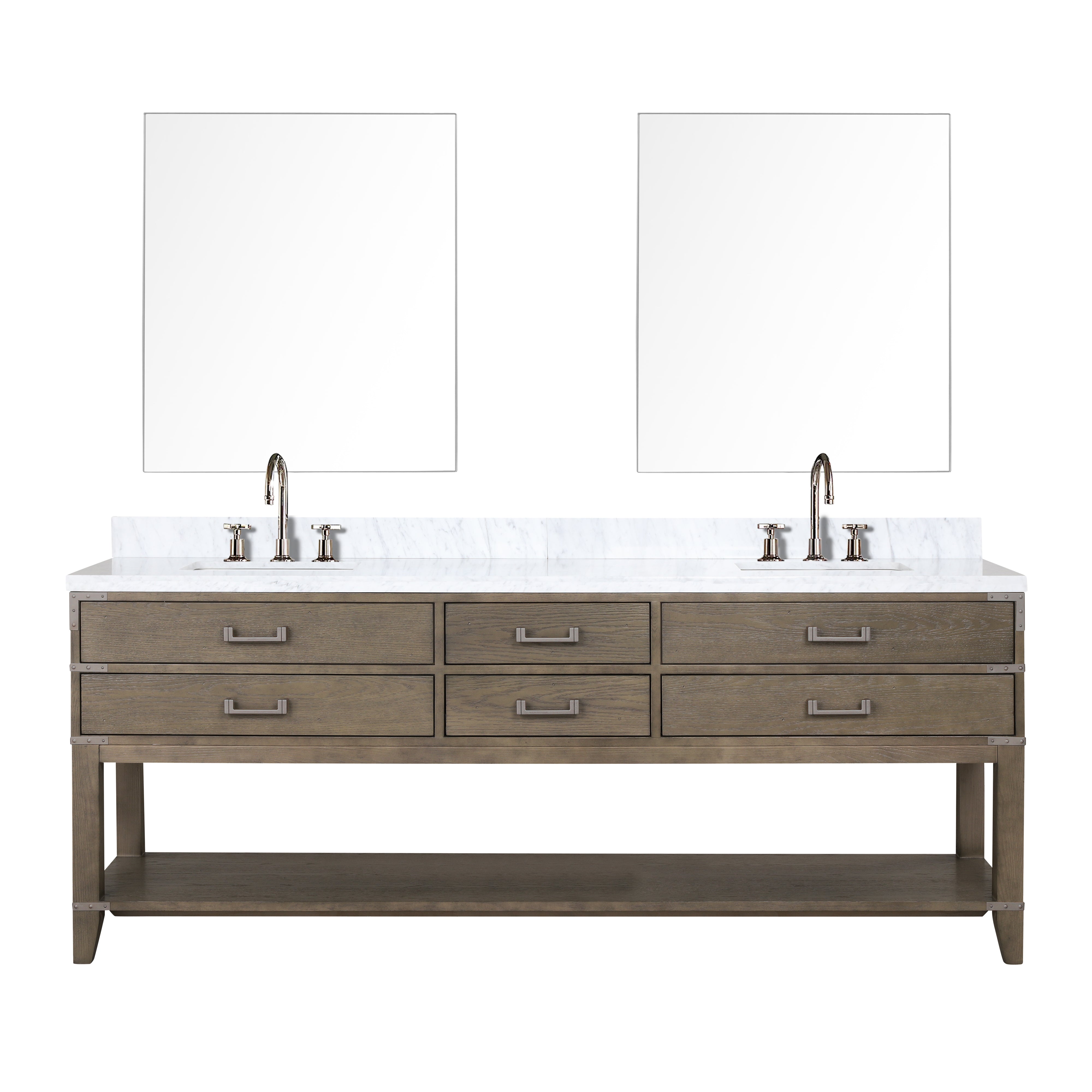 Lexora Norwalk 84 in W x 22 in D Double Bath Vanity