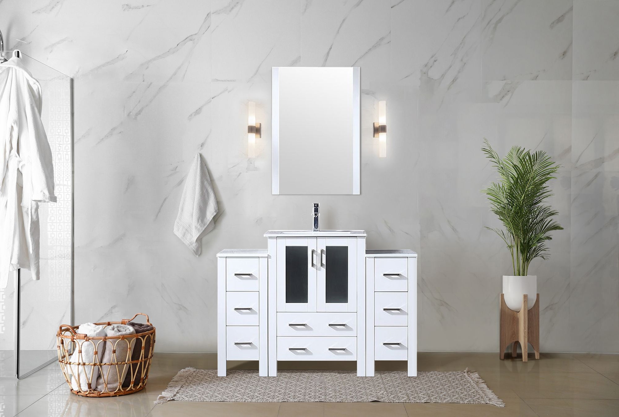 white vanity