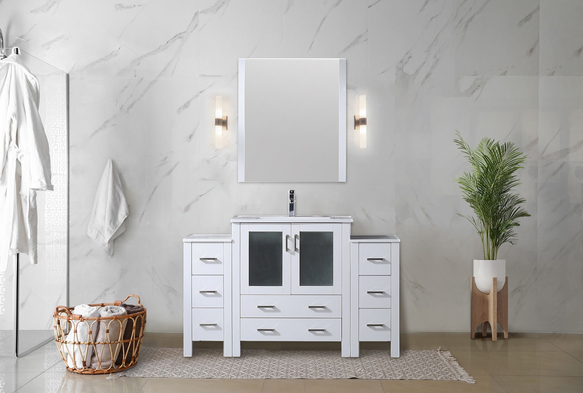 white vanity