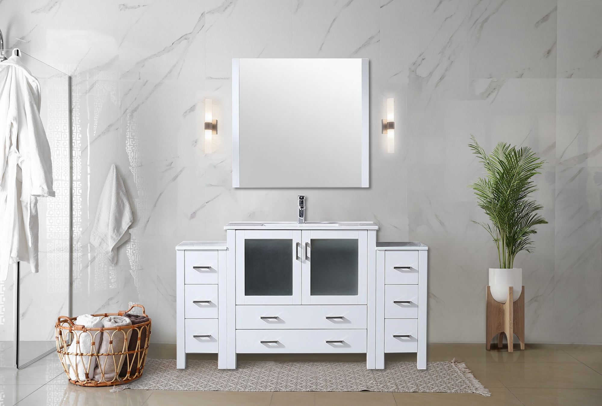white vanity