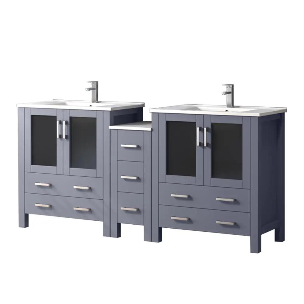 dark grey vanity