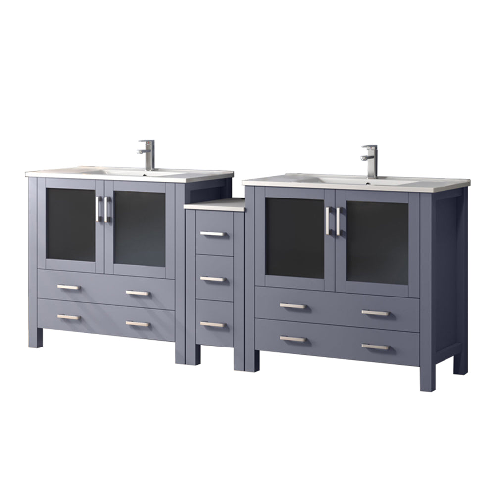 dark grey vanity