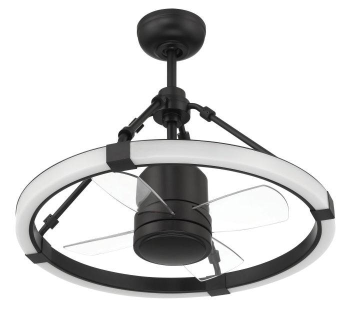 flat black ceiling fans