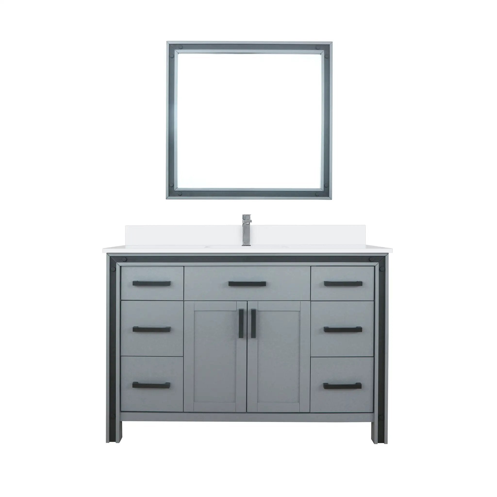 Lexora Ziva 48 in W x 22 in D Bath Vanity by Lexora