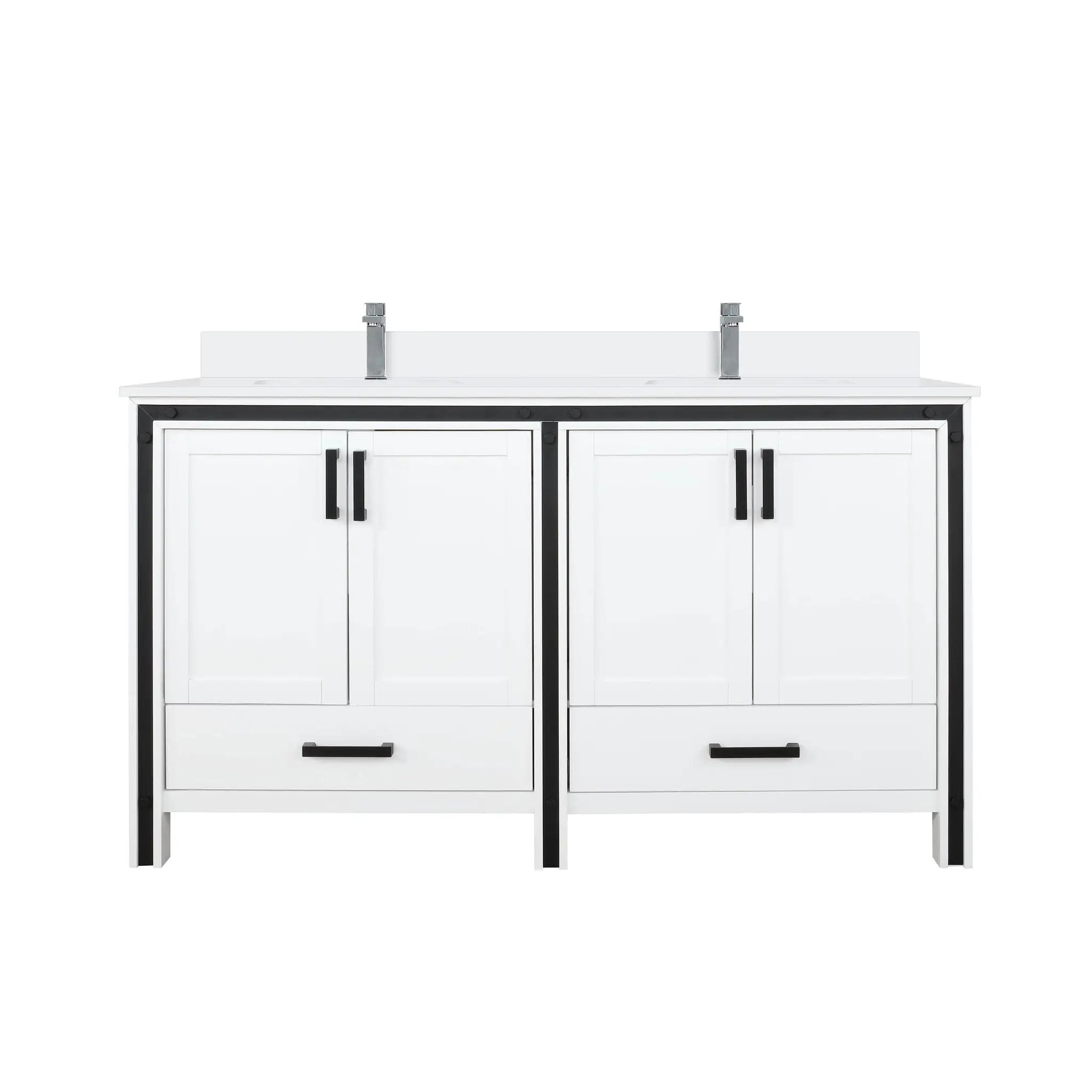 Lexora Ziva 60 in W x 22 in D Double Bath Vanity by Lexora