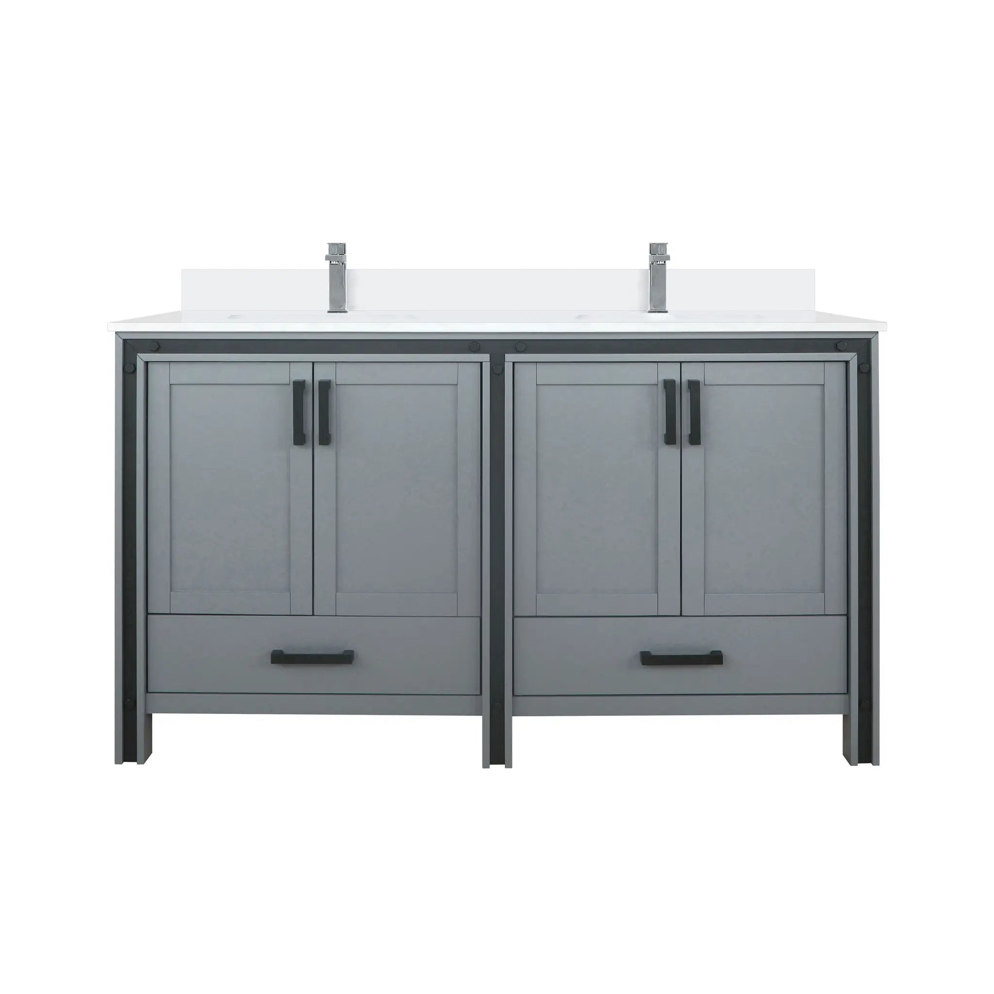Lexora Ziva 60 in W x 22 in D Double Bath Vanity by Lexora