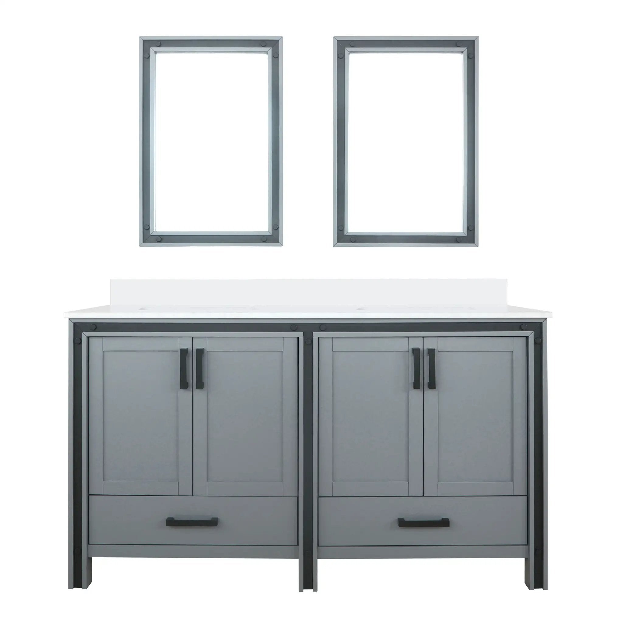 Lexora Ziva 60 in W x 22 in D Double Bath Vanity by Lexora
