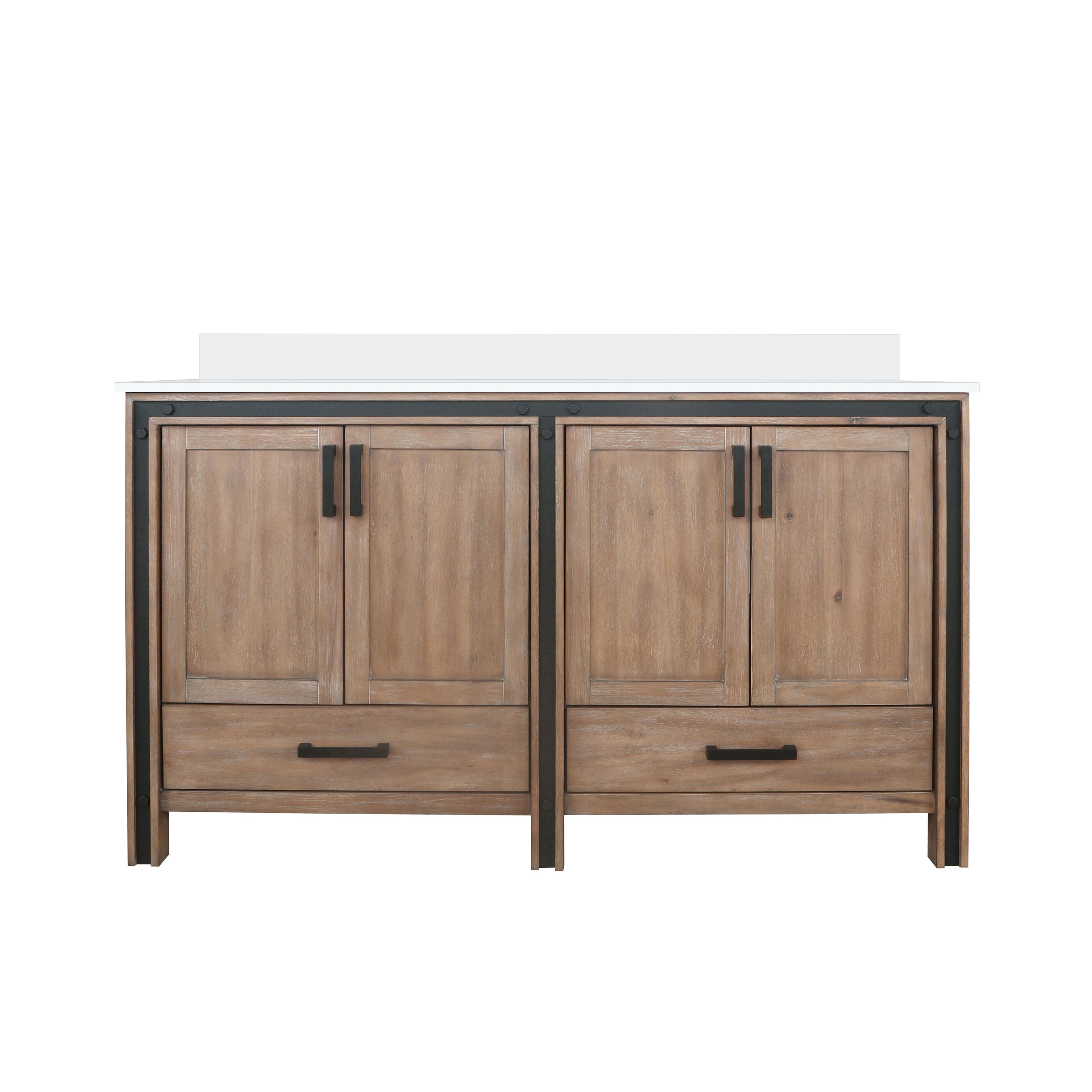Lexora Ziva 60 in W x 22 in D Double Bath Vanity