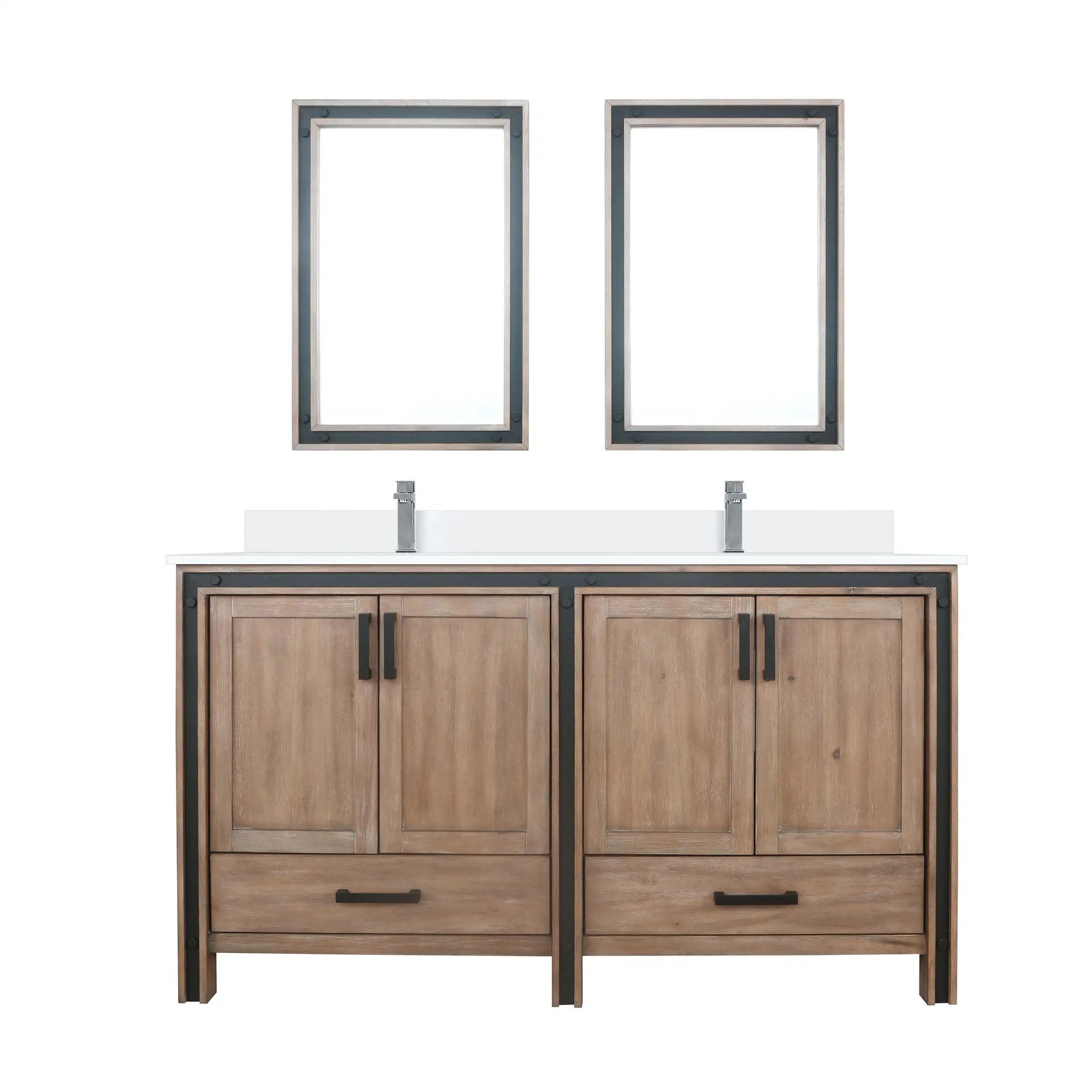 Lexora Ziva 60 in W x 22 in D Double Bath Vanity by Lexora