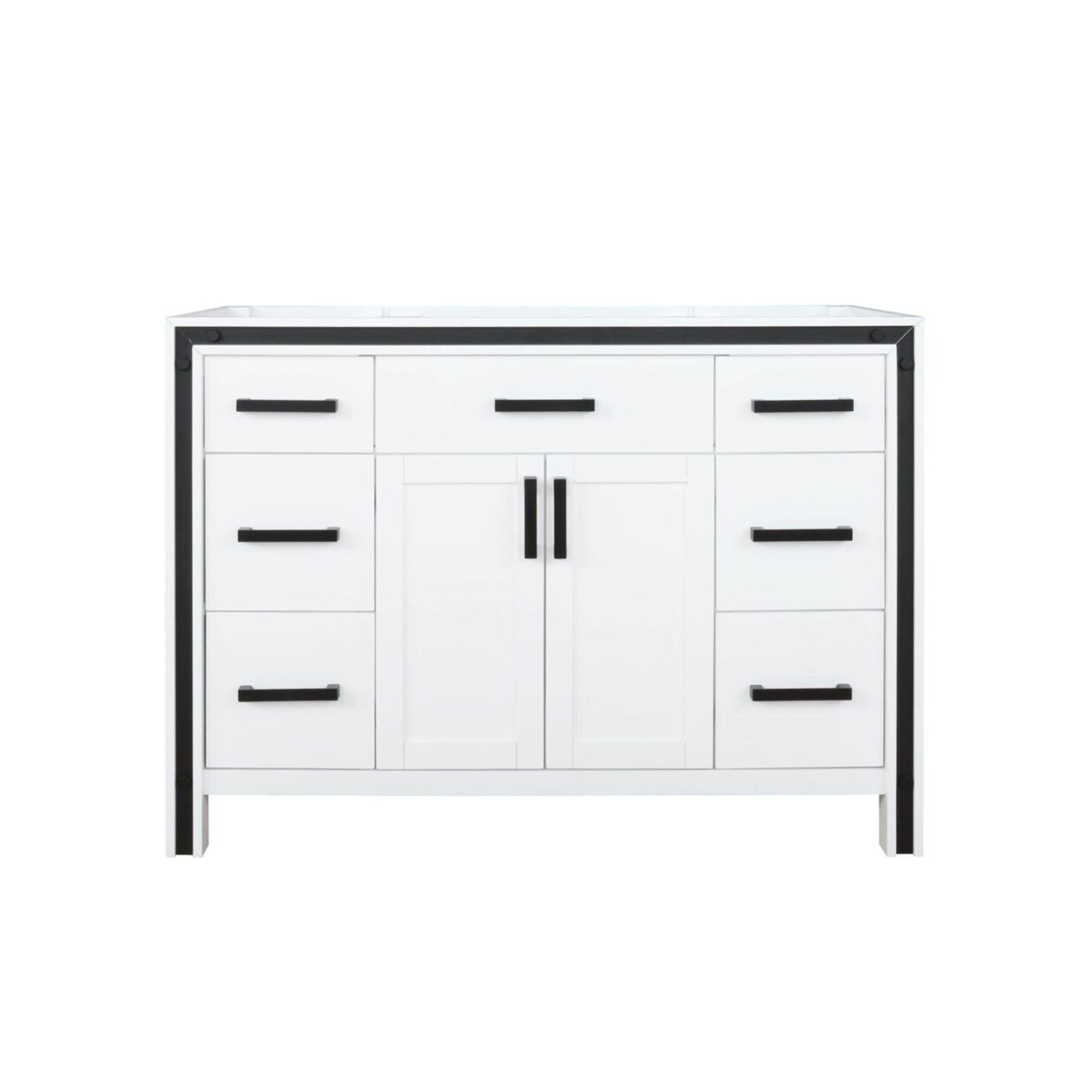 Lexora Ziva 48 in W x 22 in D Bath Vanity