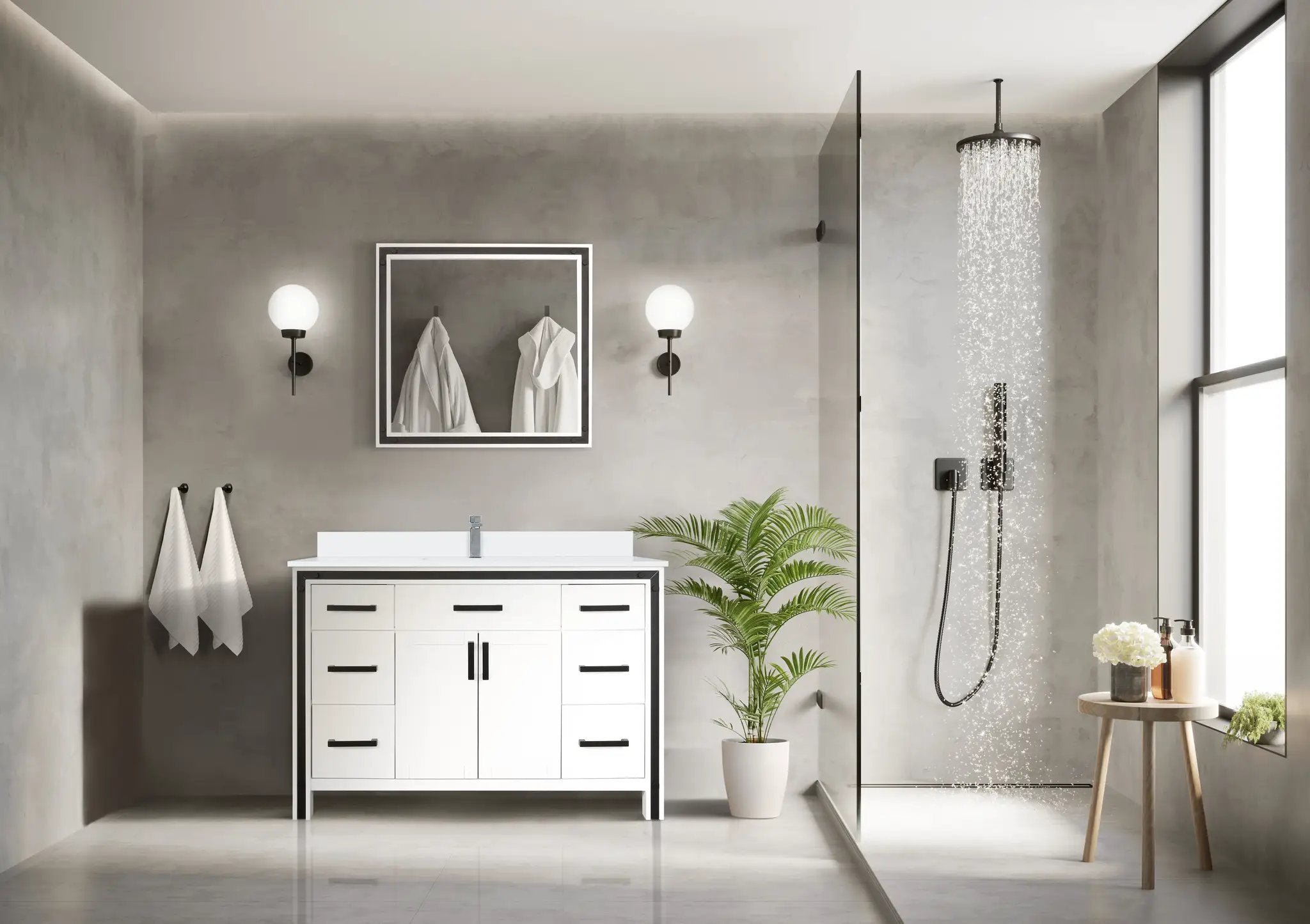 white vanity