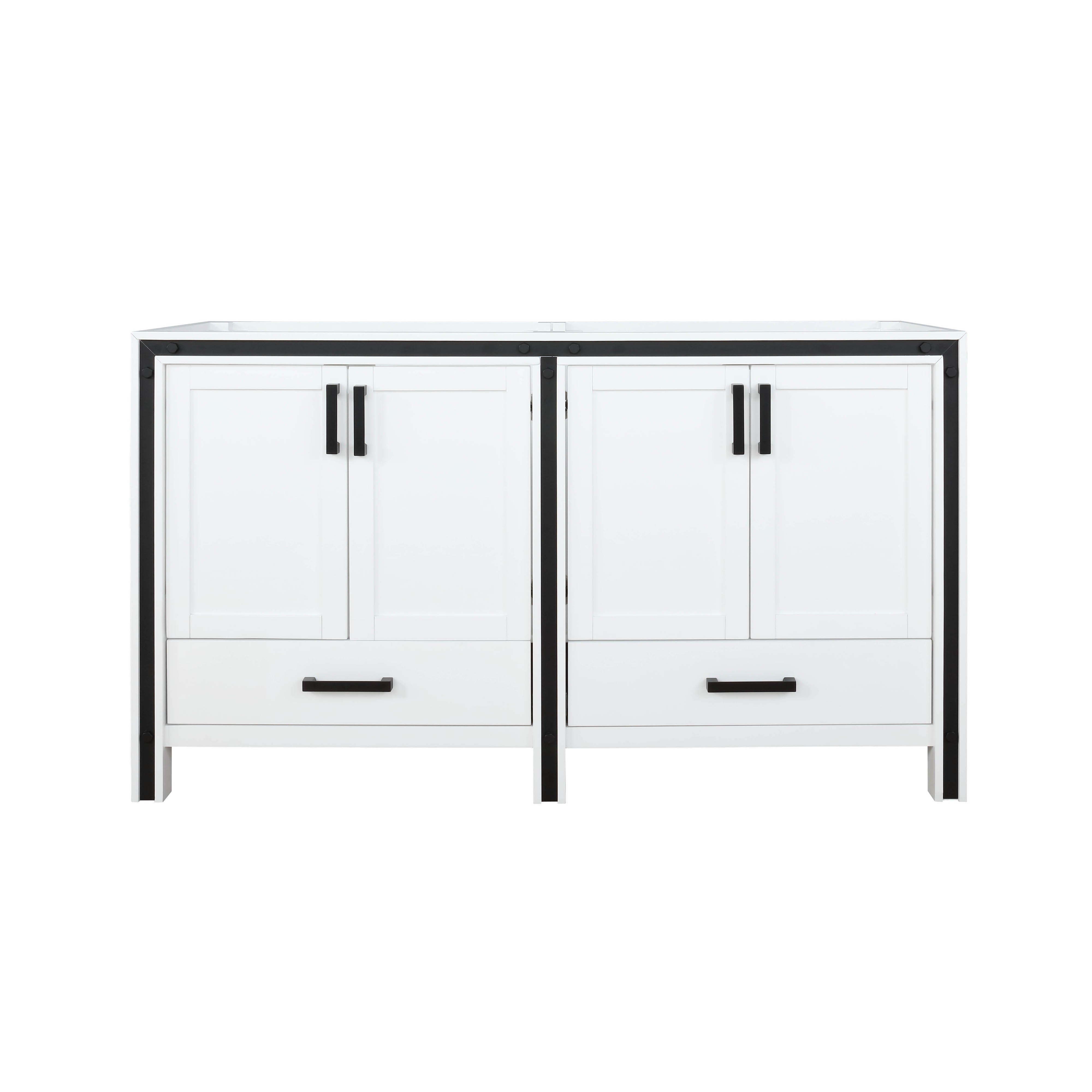 Lexora Ziva 60 in W x 22 in D Double Bath Vanity