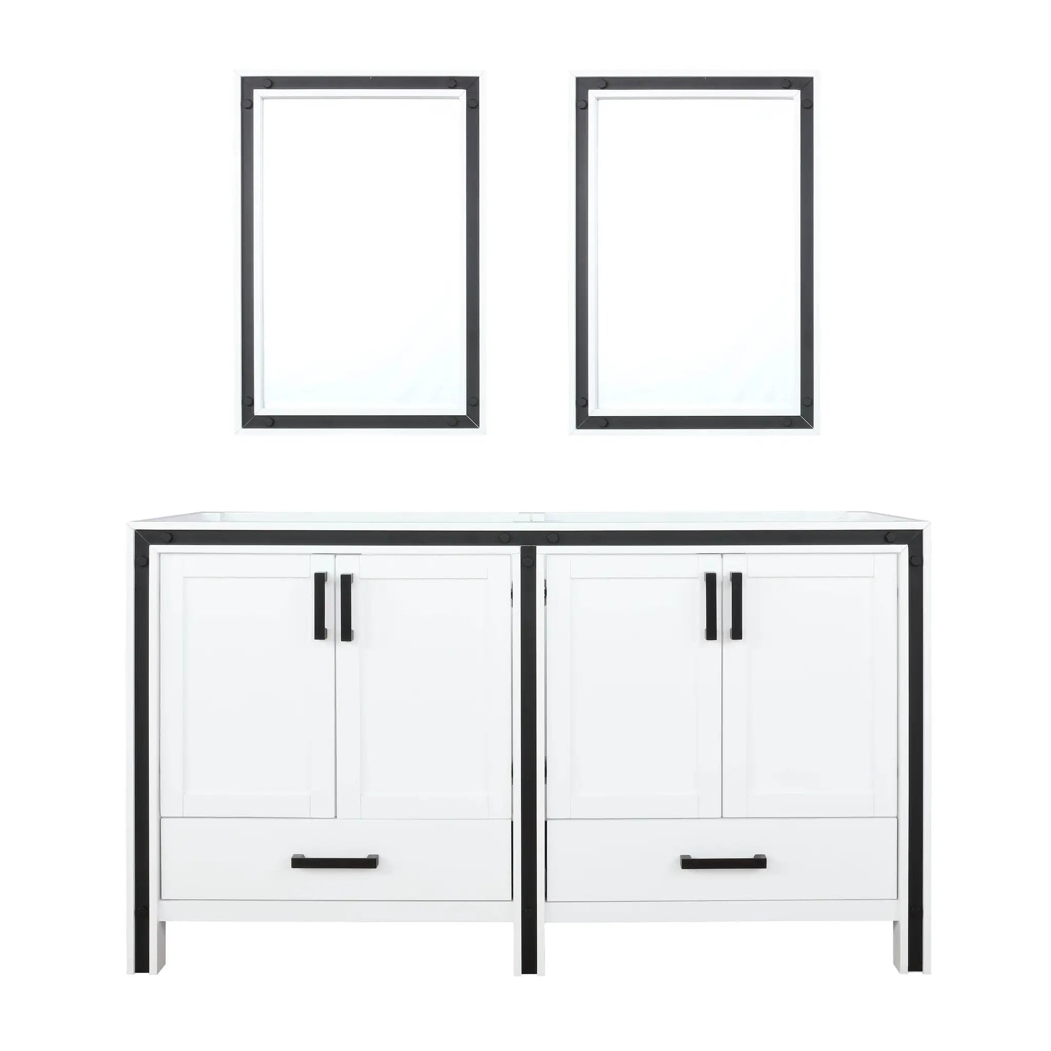 Lexora Ziva 60 in W x 22 in D Double Bath Vanity by Lexora