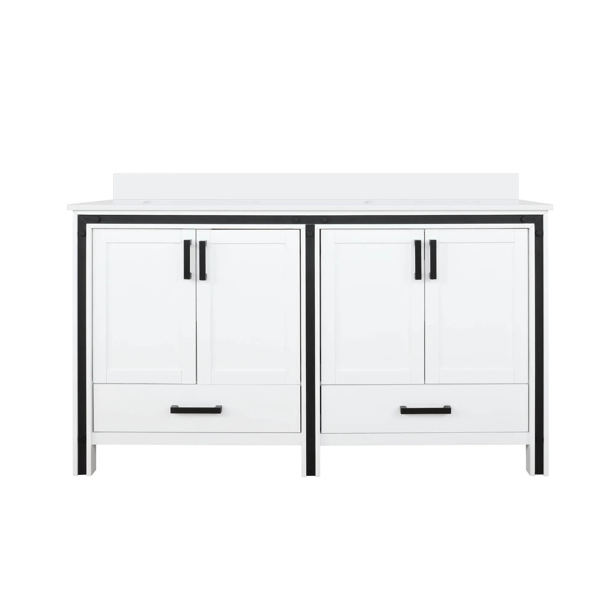Lexora Ziva 60 in W x 22 in D Double Bath Vanity by Lexora