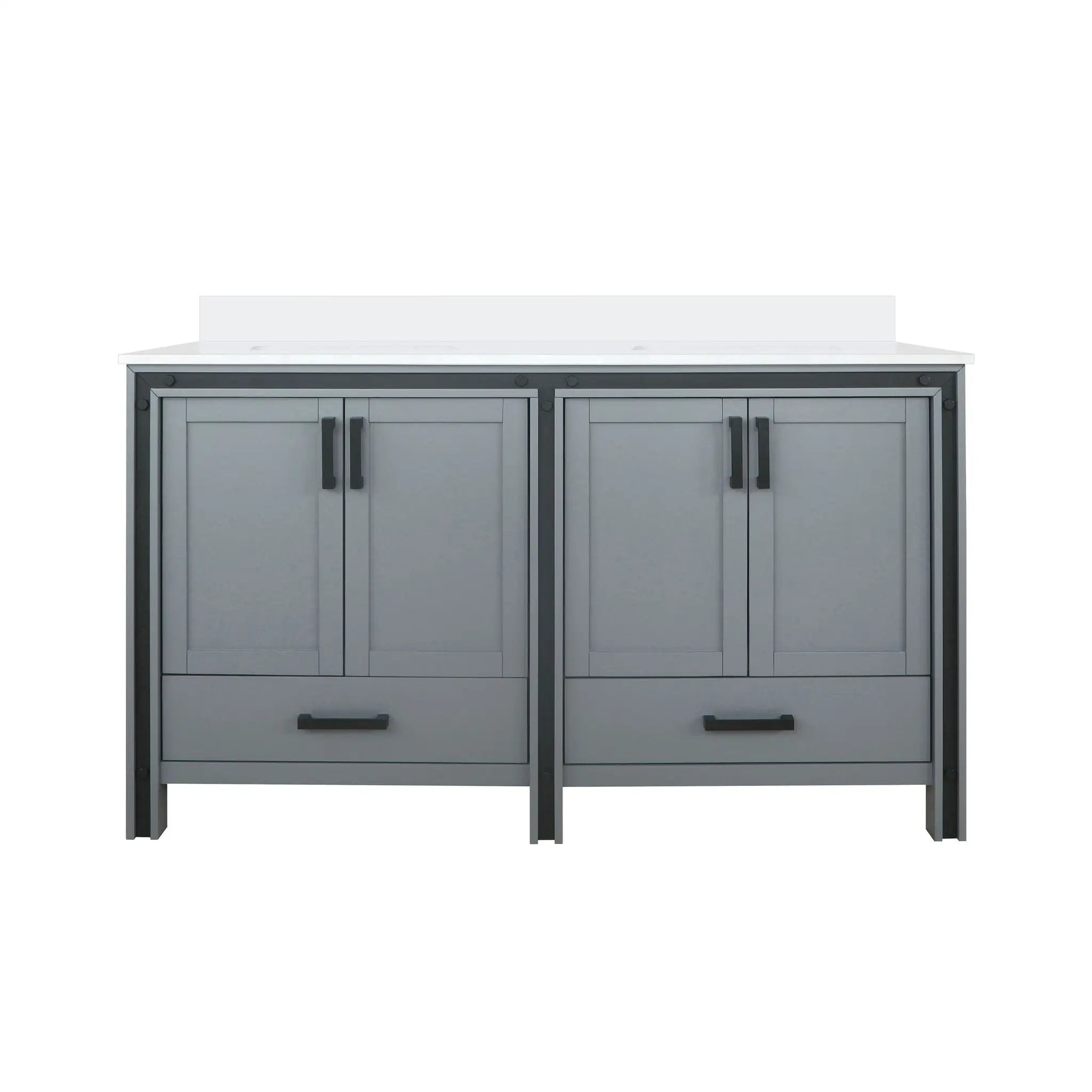Lexora Ziva 60 in W x 22 in D Double Bath Vanity by Lexora