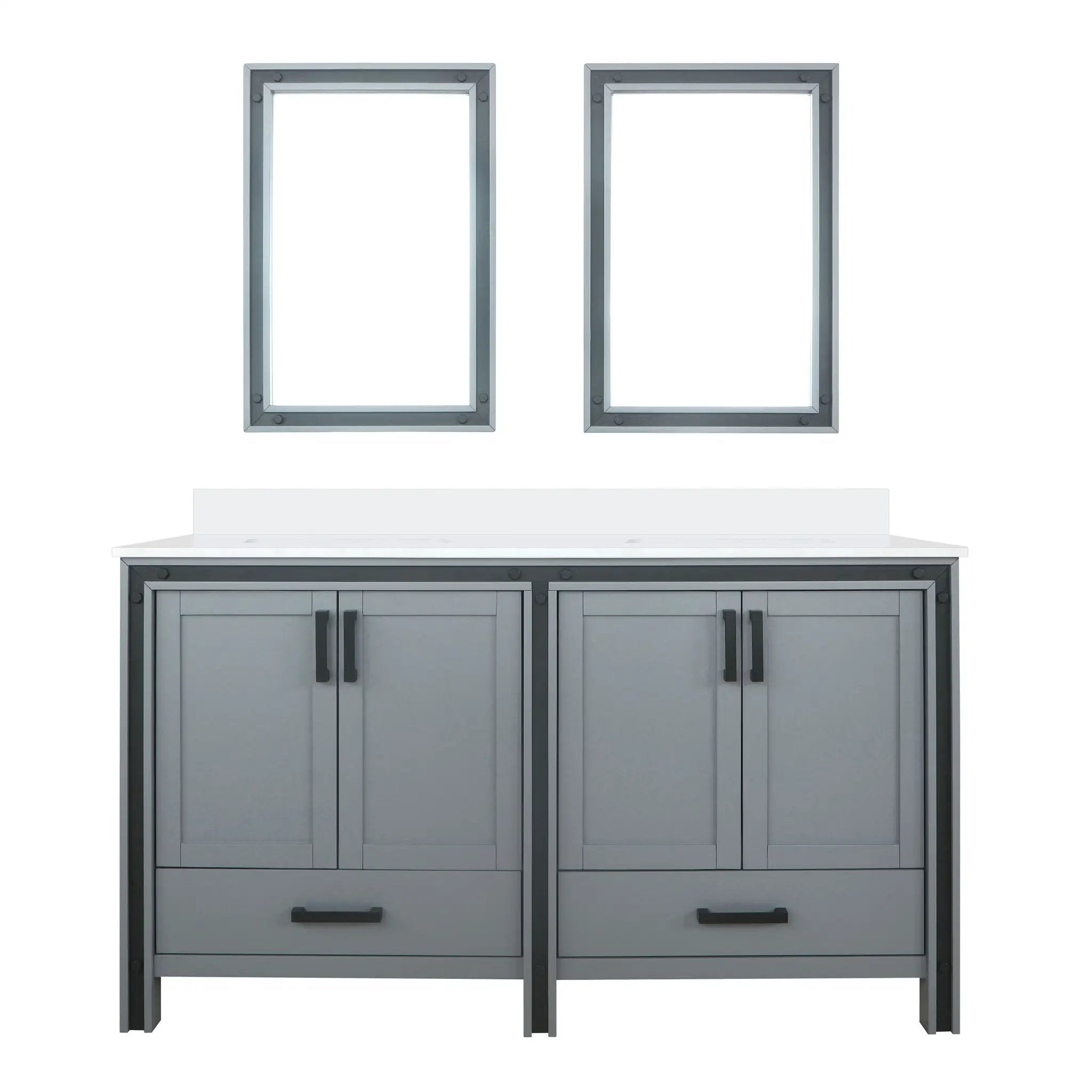 Lexora Ziva 60 in W x 22 in D Double Bath Vanity by Lexora