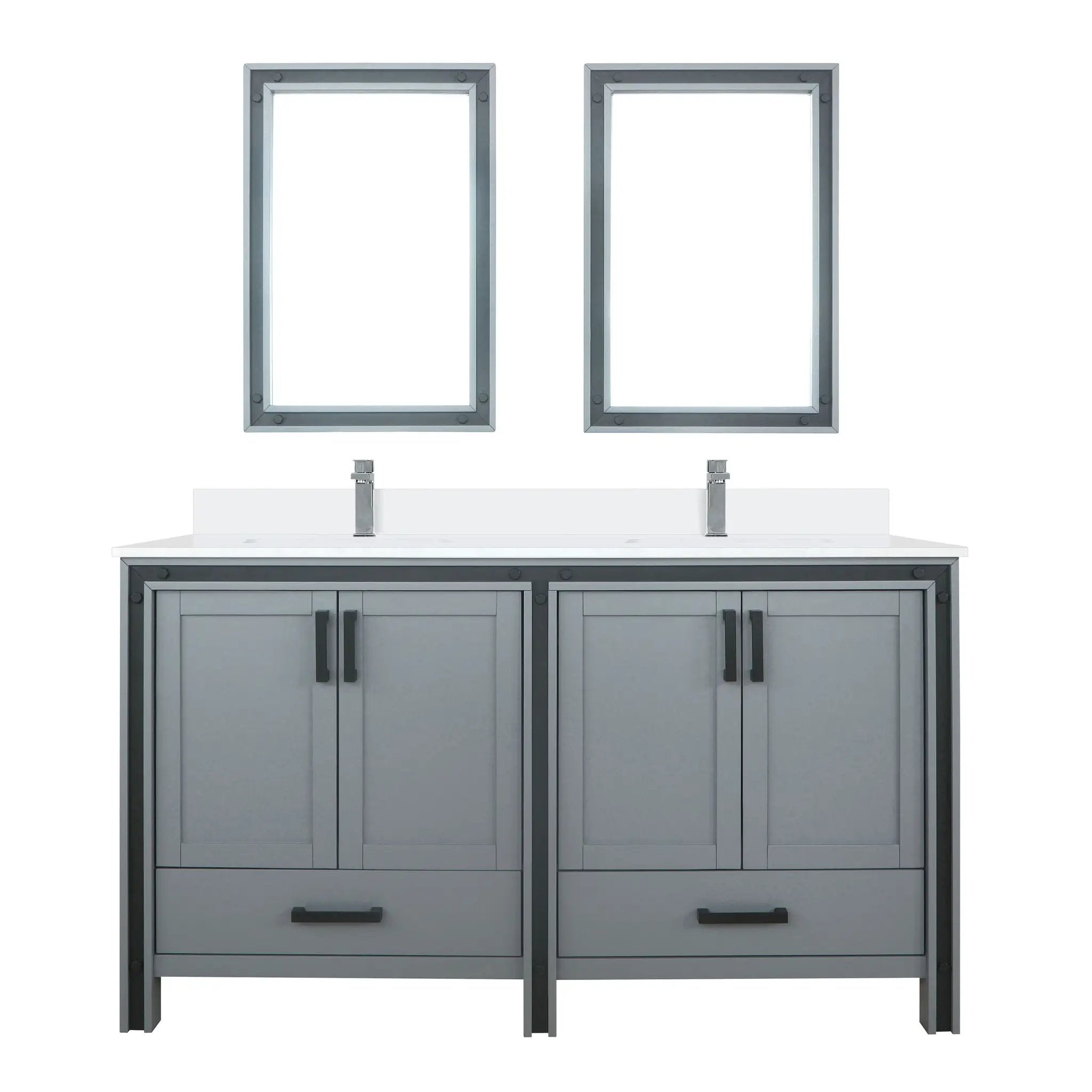 Lexora Ziva 60 in W x 22 in D Double Bath Vanity by Lexora