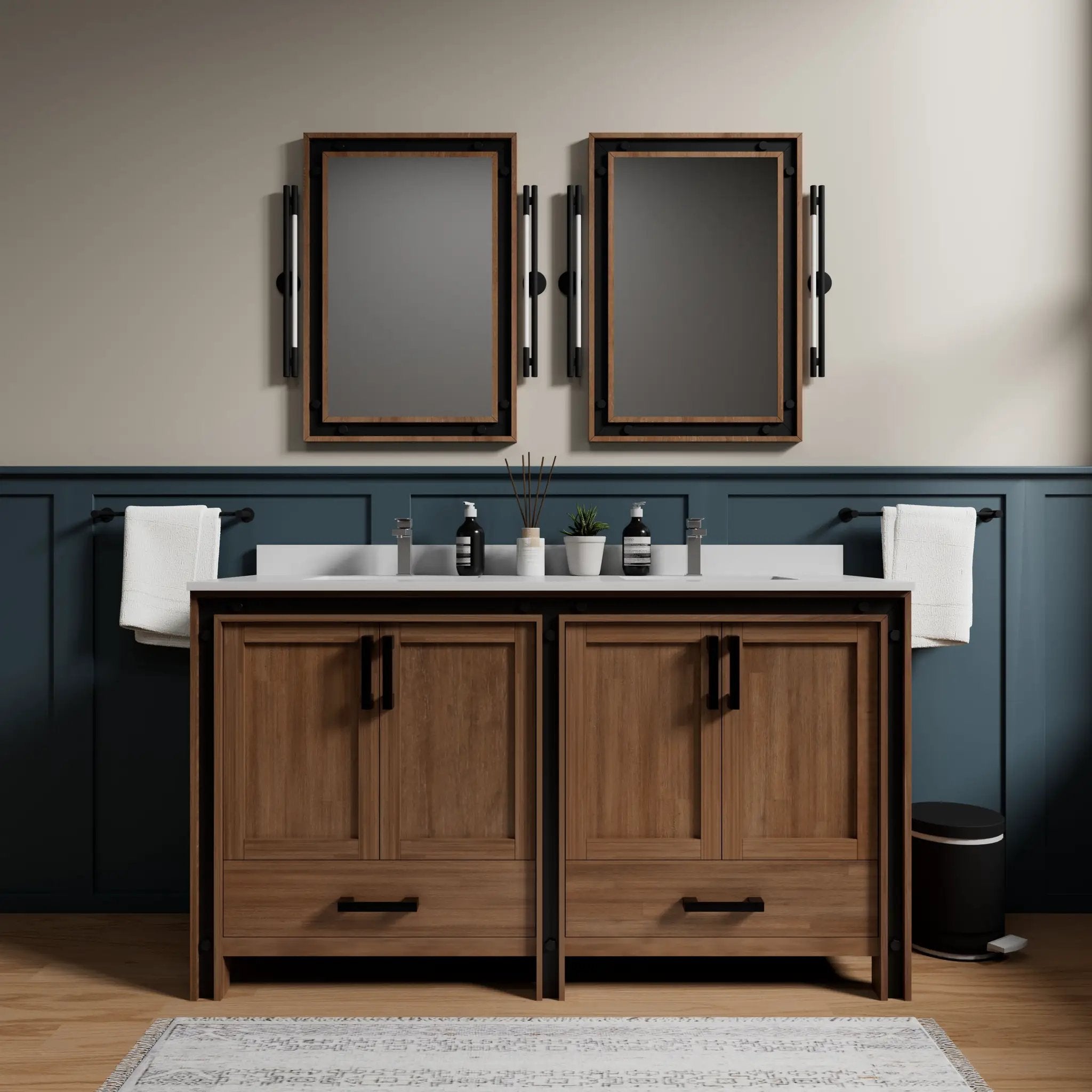 rustic barnwood vanity
