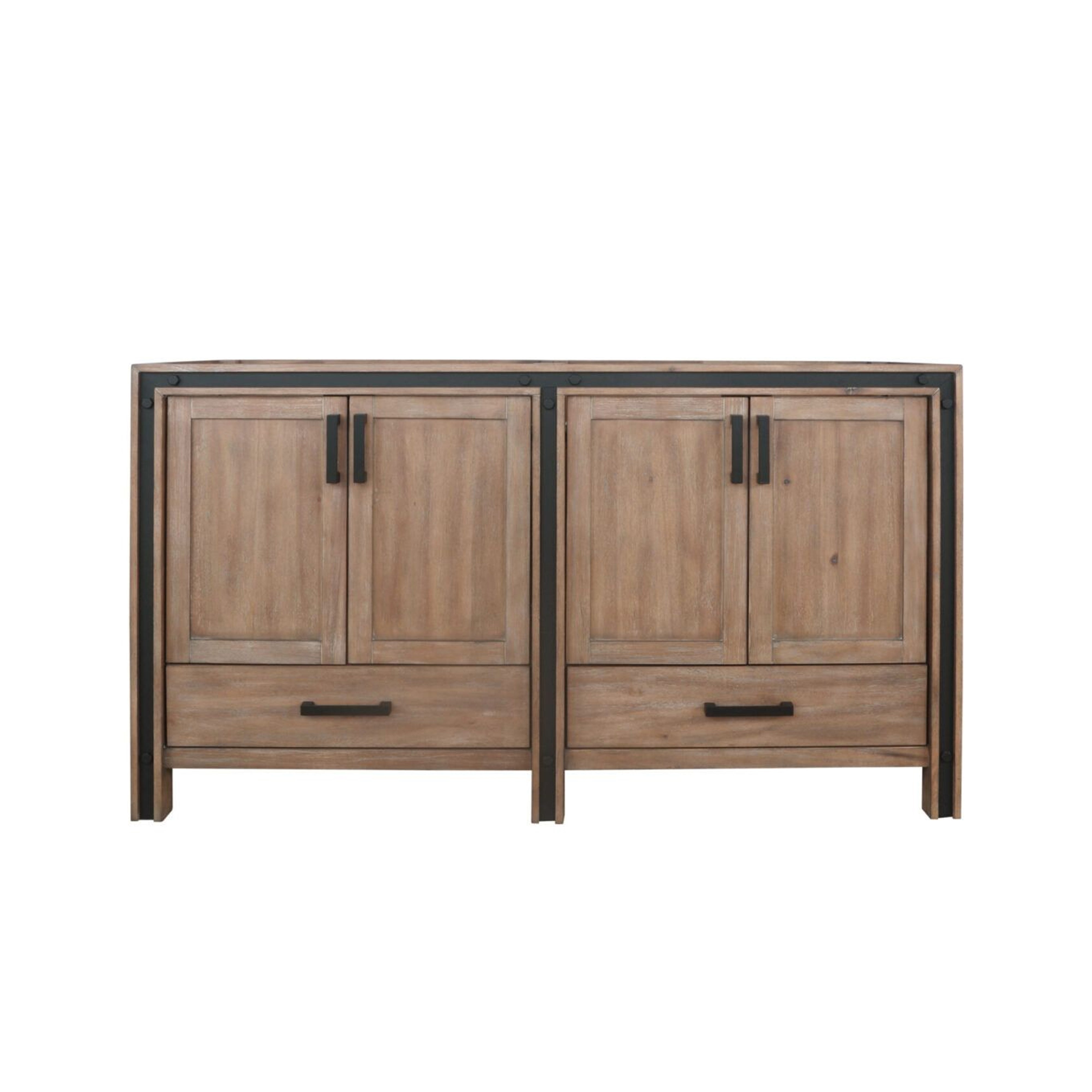 Lexora Ziva 60 in W x 22 in D Double Bath Vanity