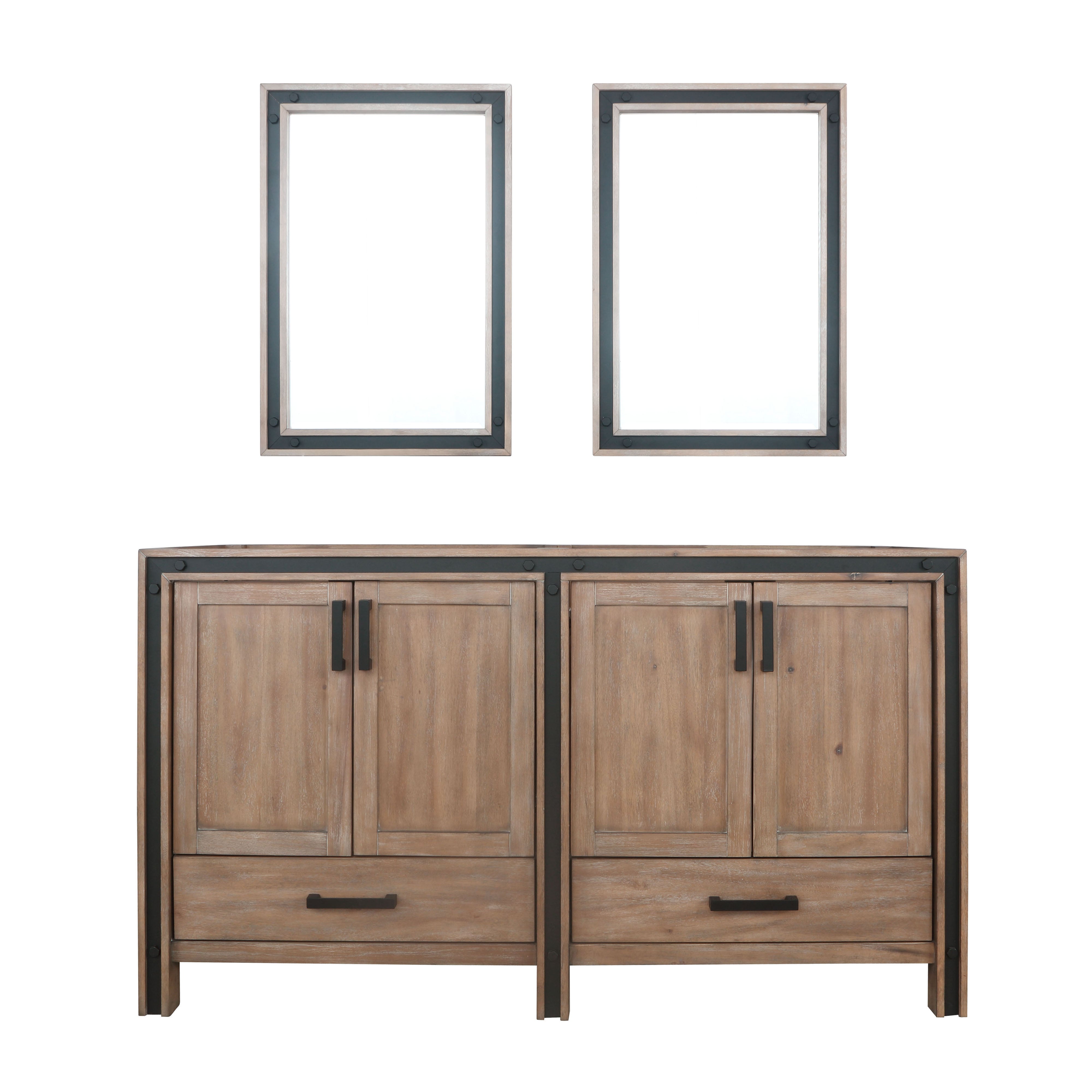 Lexora Ziva 60 in W x 22 in D Double Bath Vanity