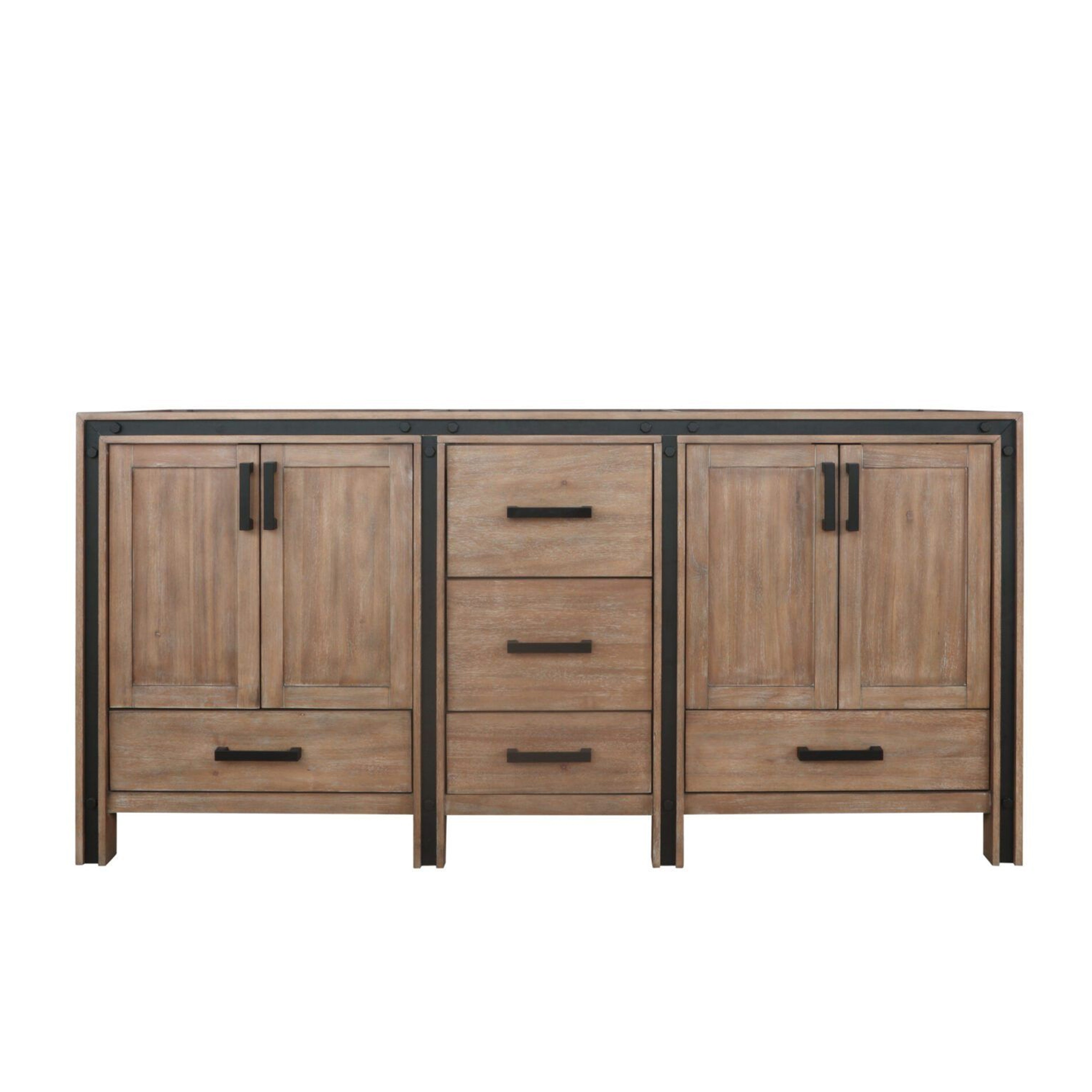 Lexora Ziva 72 in W x 22 in D Double Bath Vanity