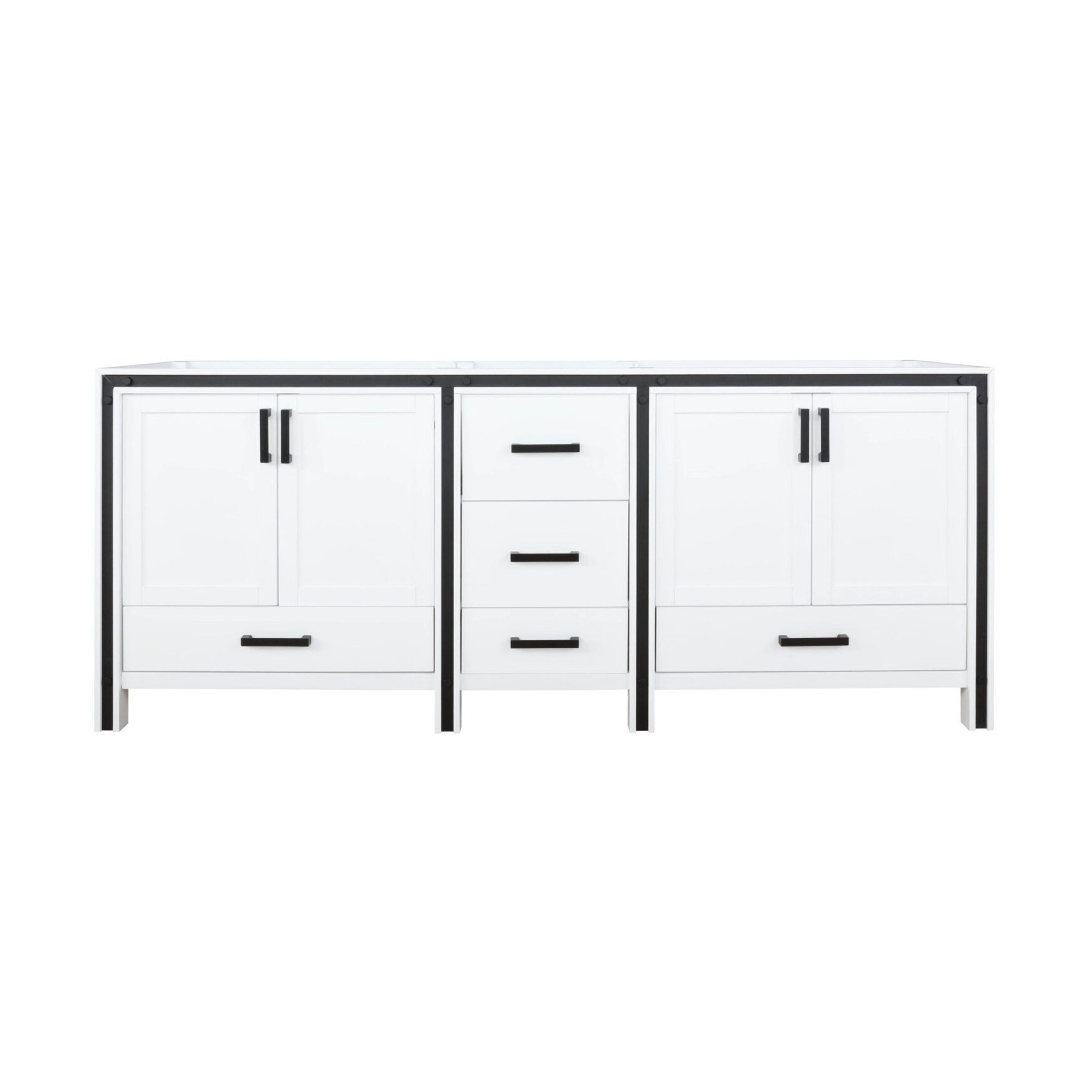Lexora Ziva 80 in W x 22 in D Double Bath Vanity