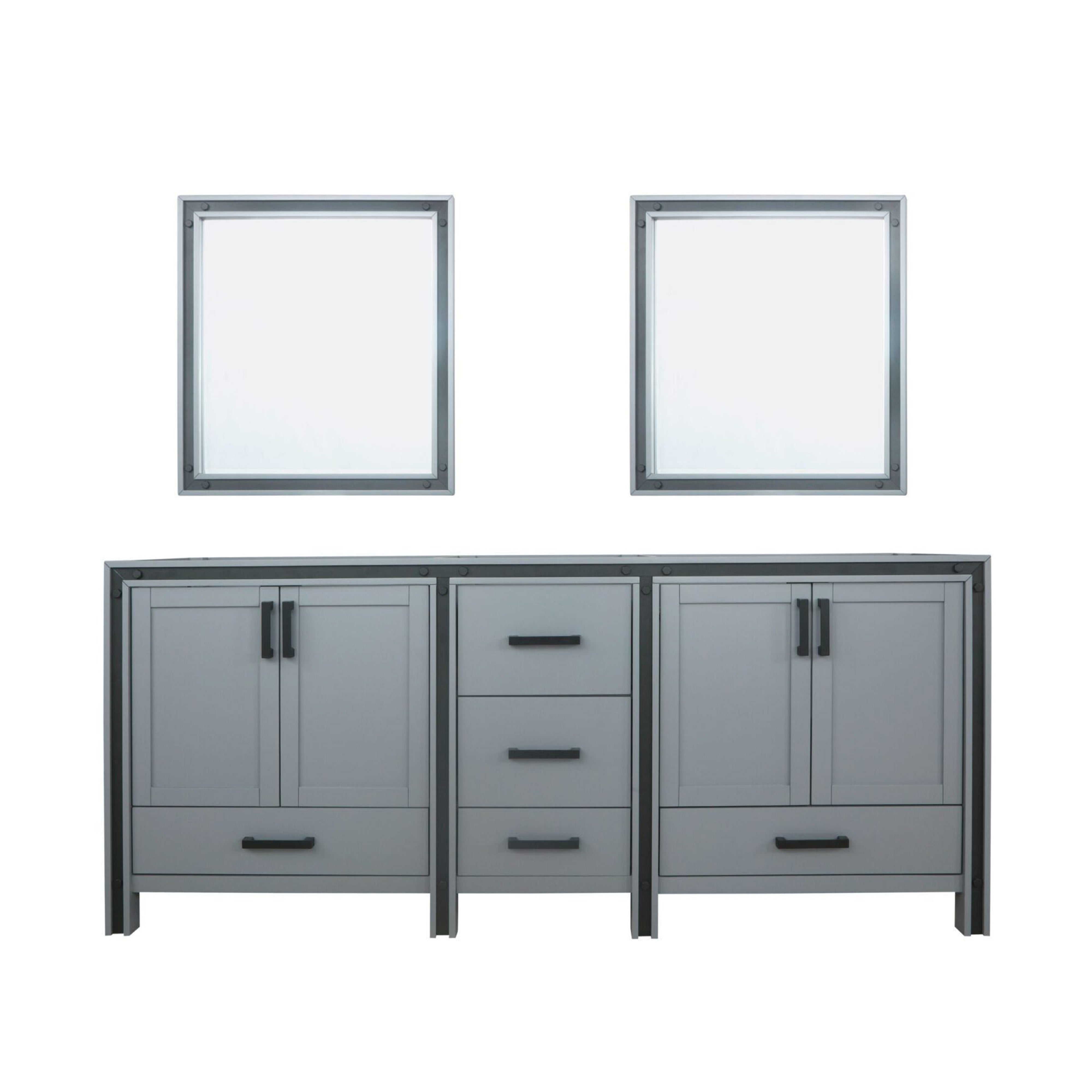 Lexora Ziva 80 in W x 22 in D Double Bath Vanity