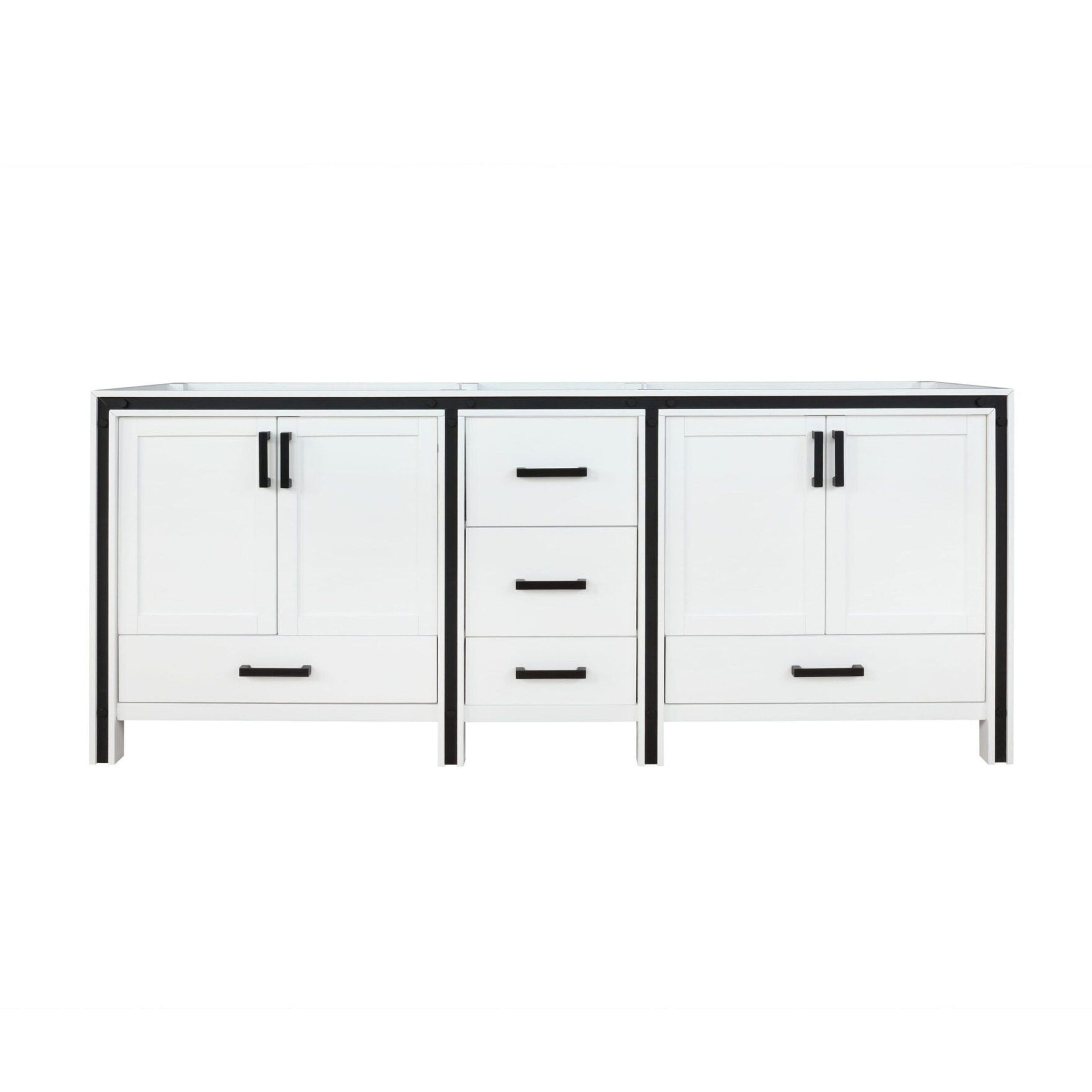 Lexora Ziva 84 in W x 22 in D Double Bath Vanity