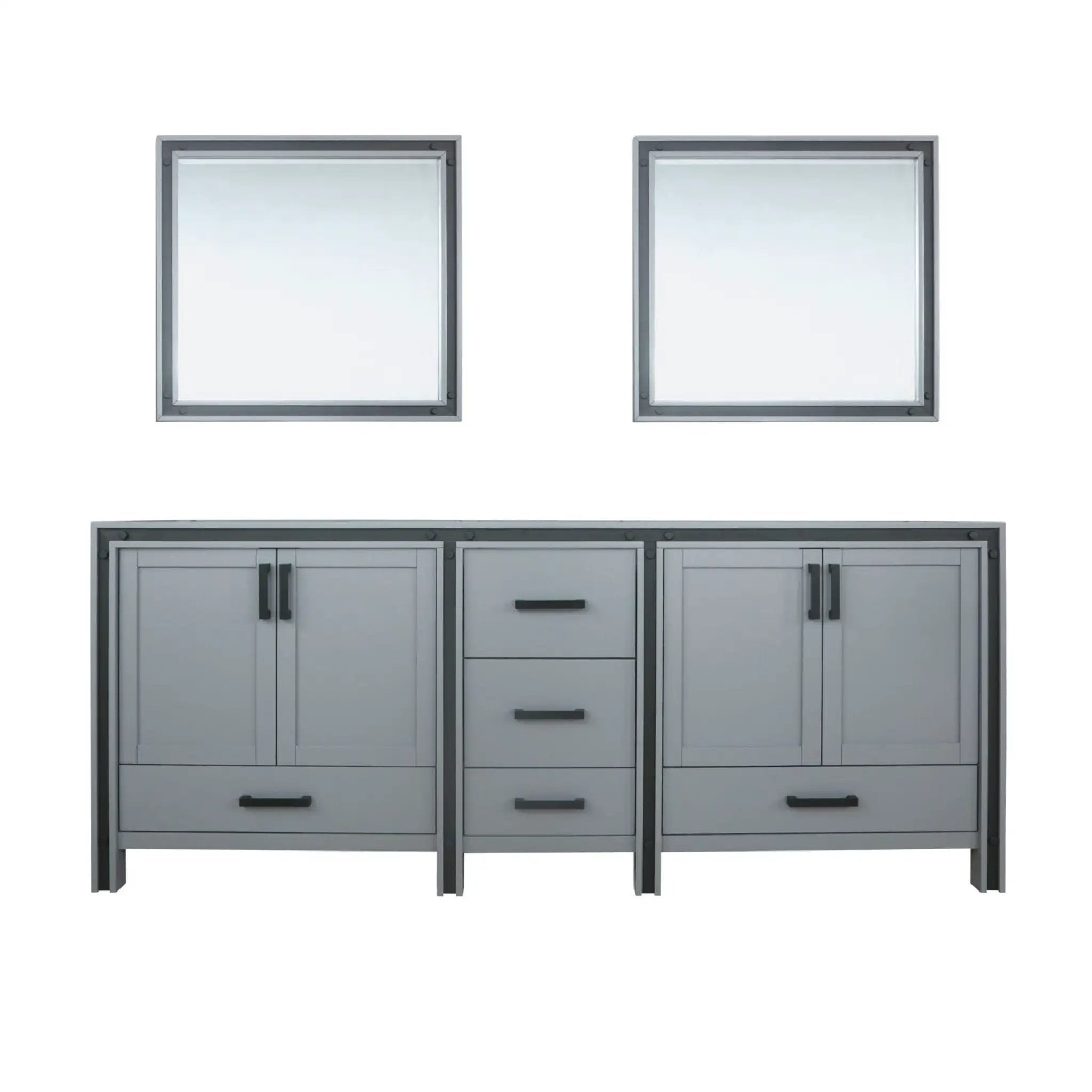 Lexora Ziva 84 in W x 22 in D Double Bath Vanity by Lexora