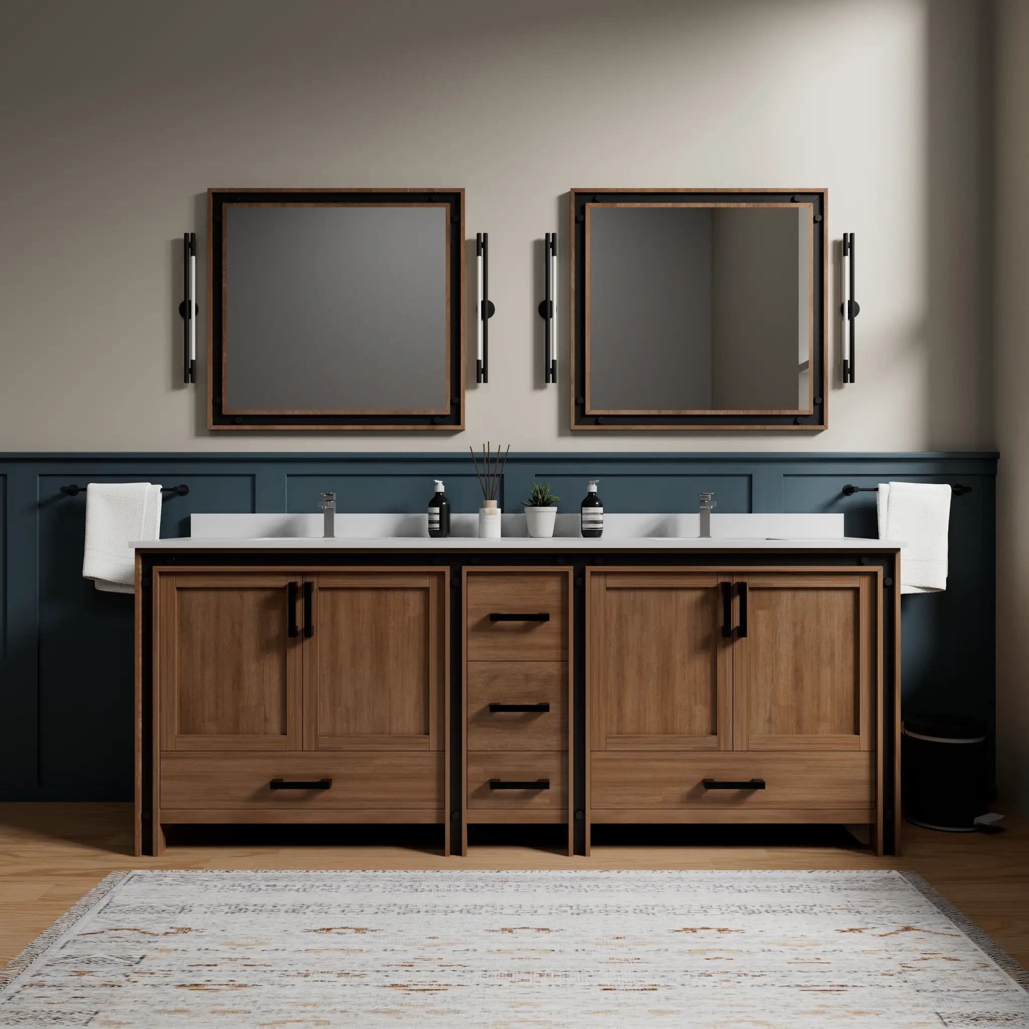 rustic barnwood vanity