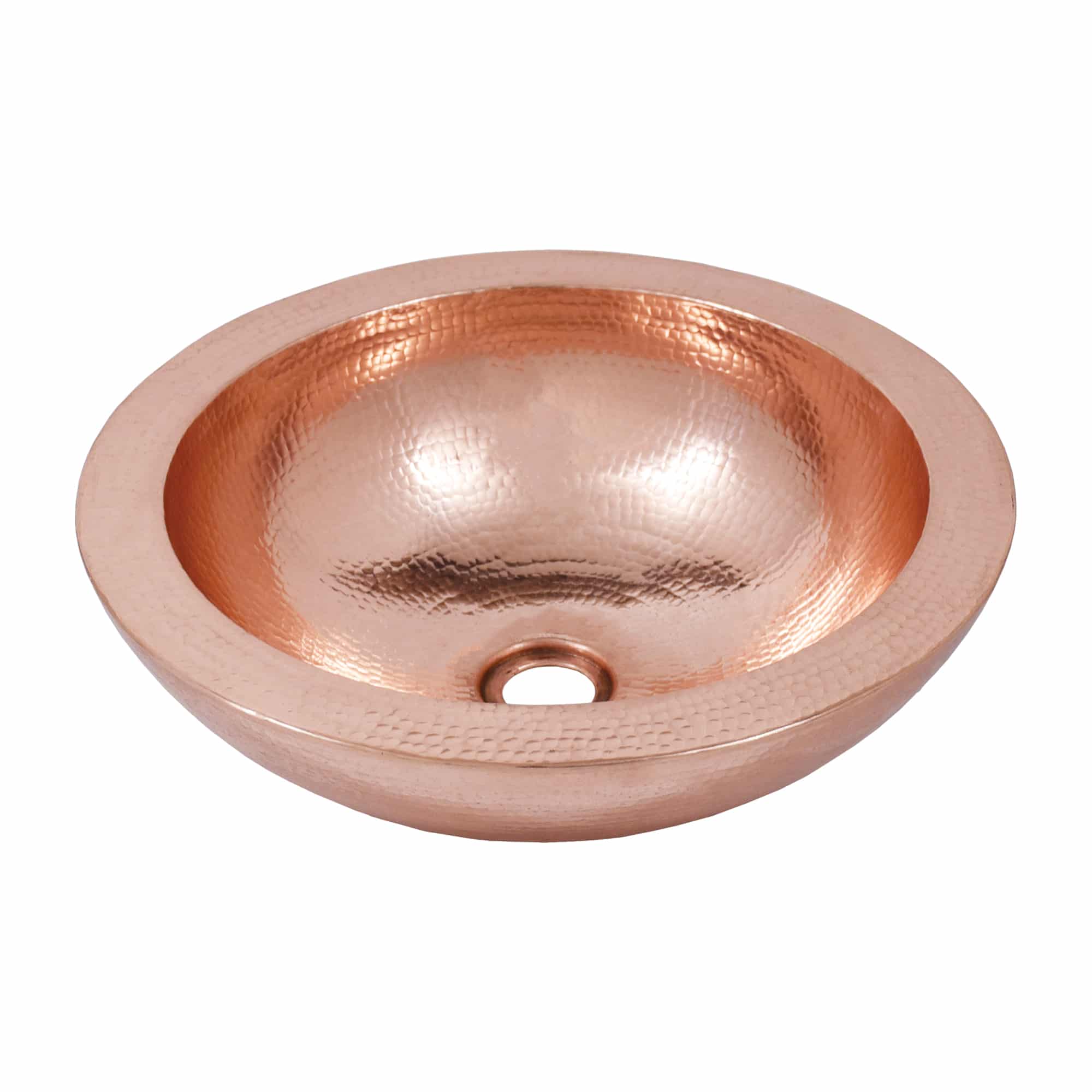 Native Trails Laguna 16" Hand Hammered Copper Vessel Bathroom Sink