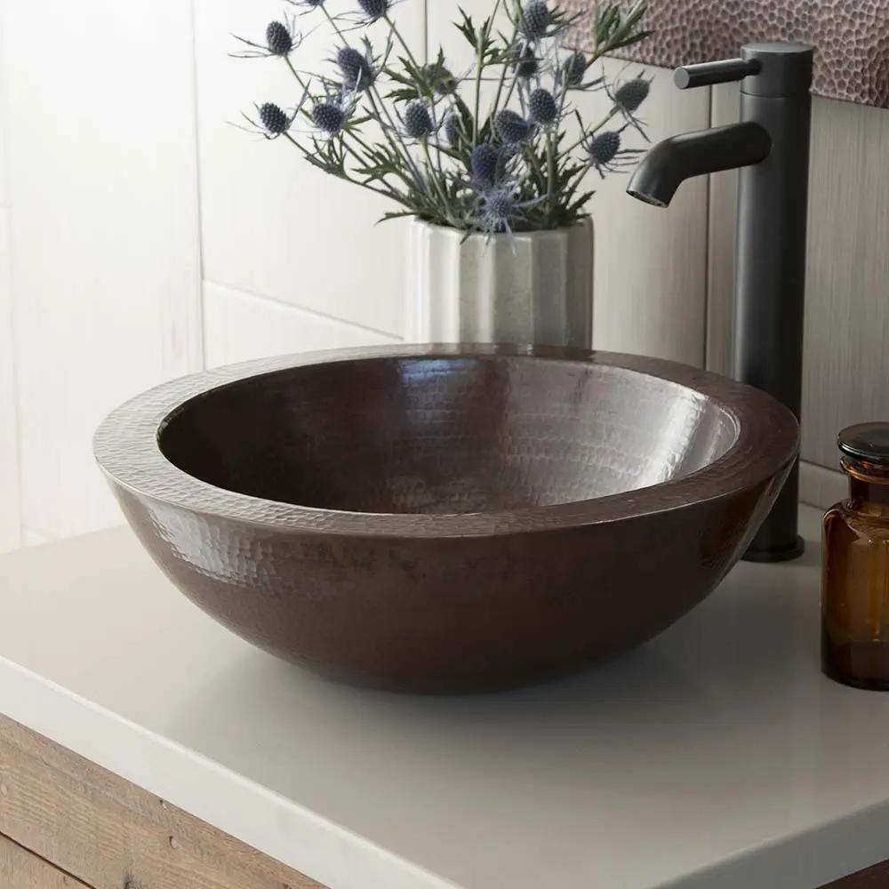 antique copper bathroom sink
