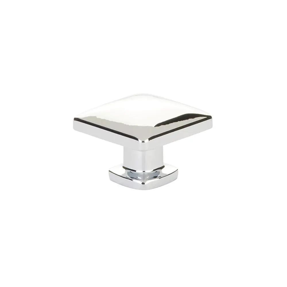 polished chrome cabinet knob