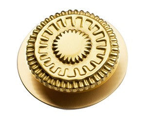satin brass knob