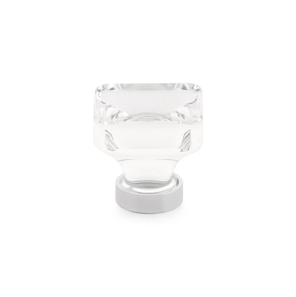 polished chrome cabinet knob